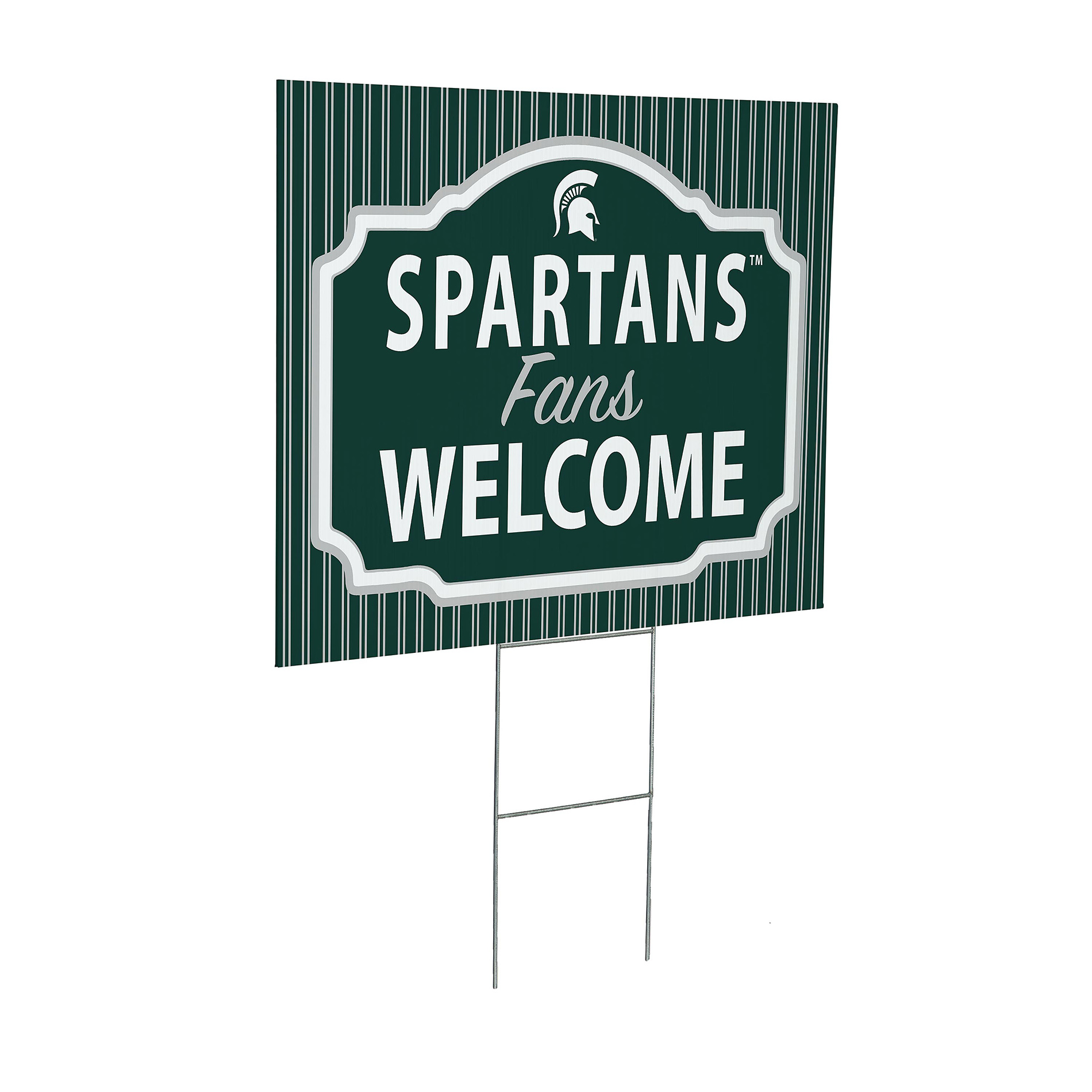 Michigan State Spartans 18" x 24" Fans Welcome Outdoor Yard Sign