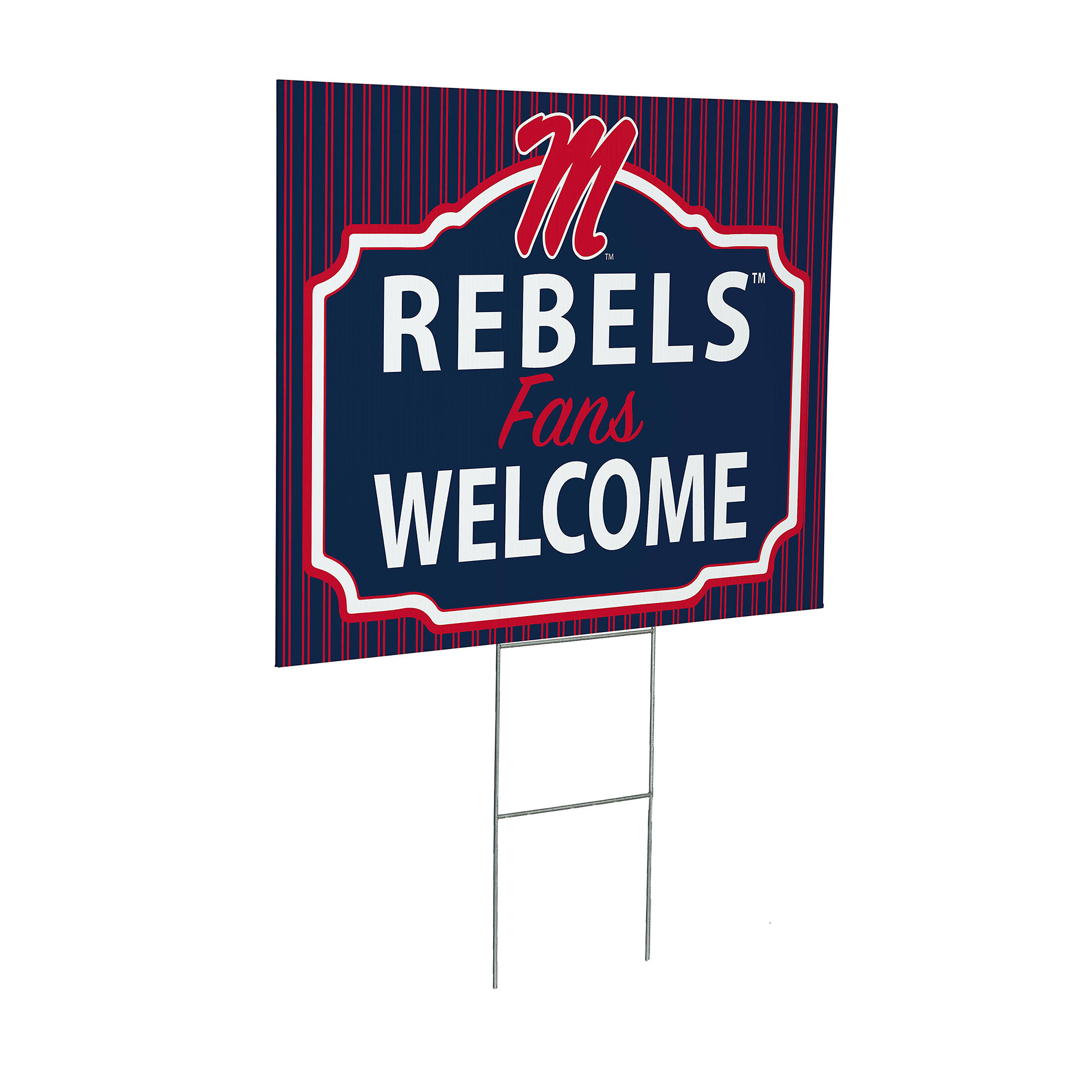 Ole Miss Rebels 18" x 24" Fans Welcome Outdoor Yard Sign