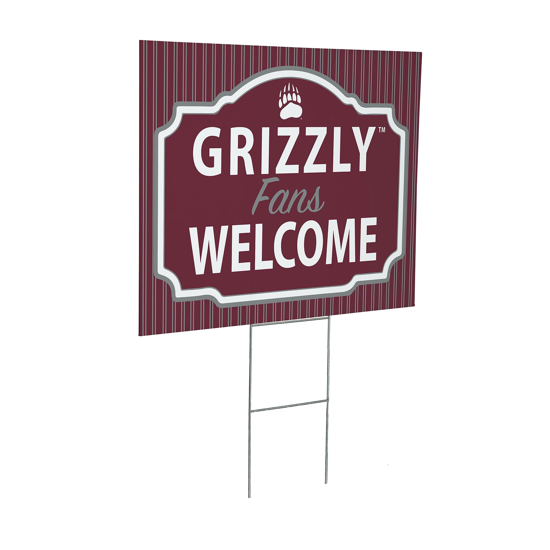 Montana Grizzlies 18" x 24" Fans Welcome Outdoor Yard Sign