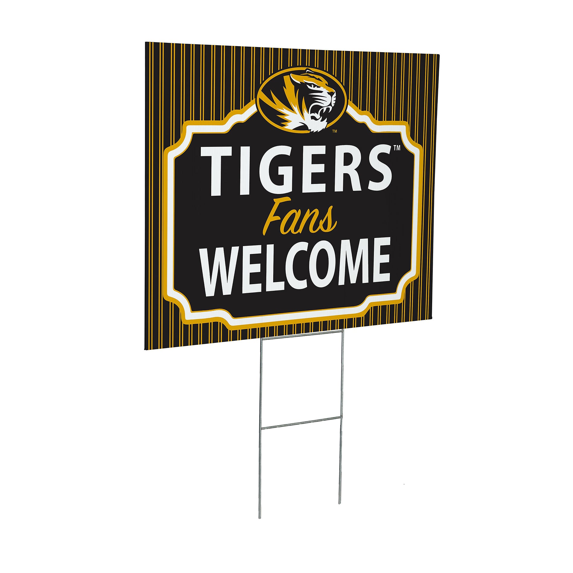 Missouri Tigers 18" x 24" Fans Welcome Outdoor Yard Sign