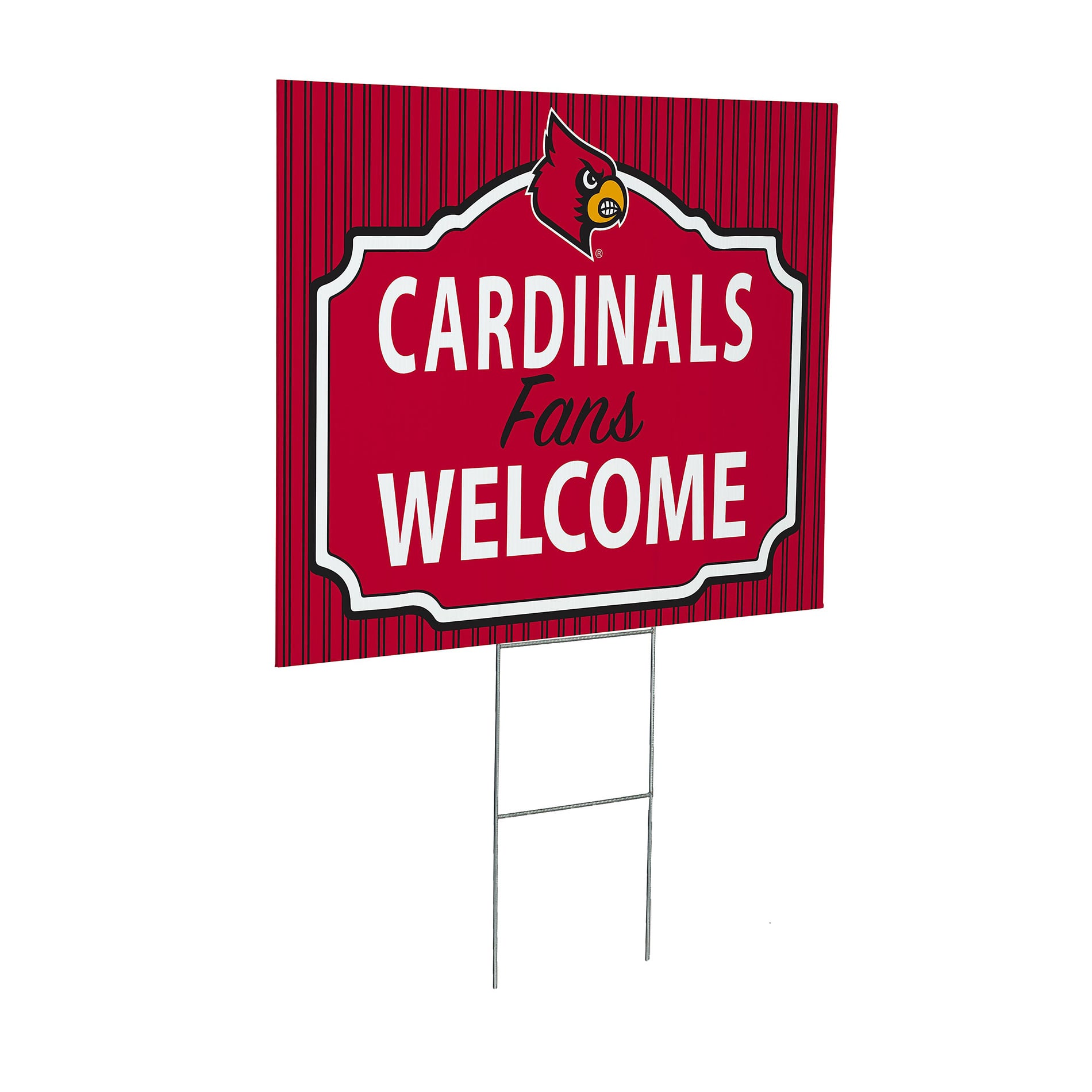 Louisville Cardinals 18" x 24" Fans Welcome Outdoor Yard Sign