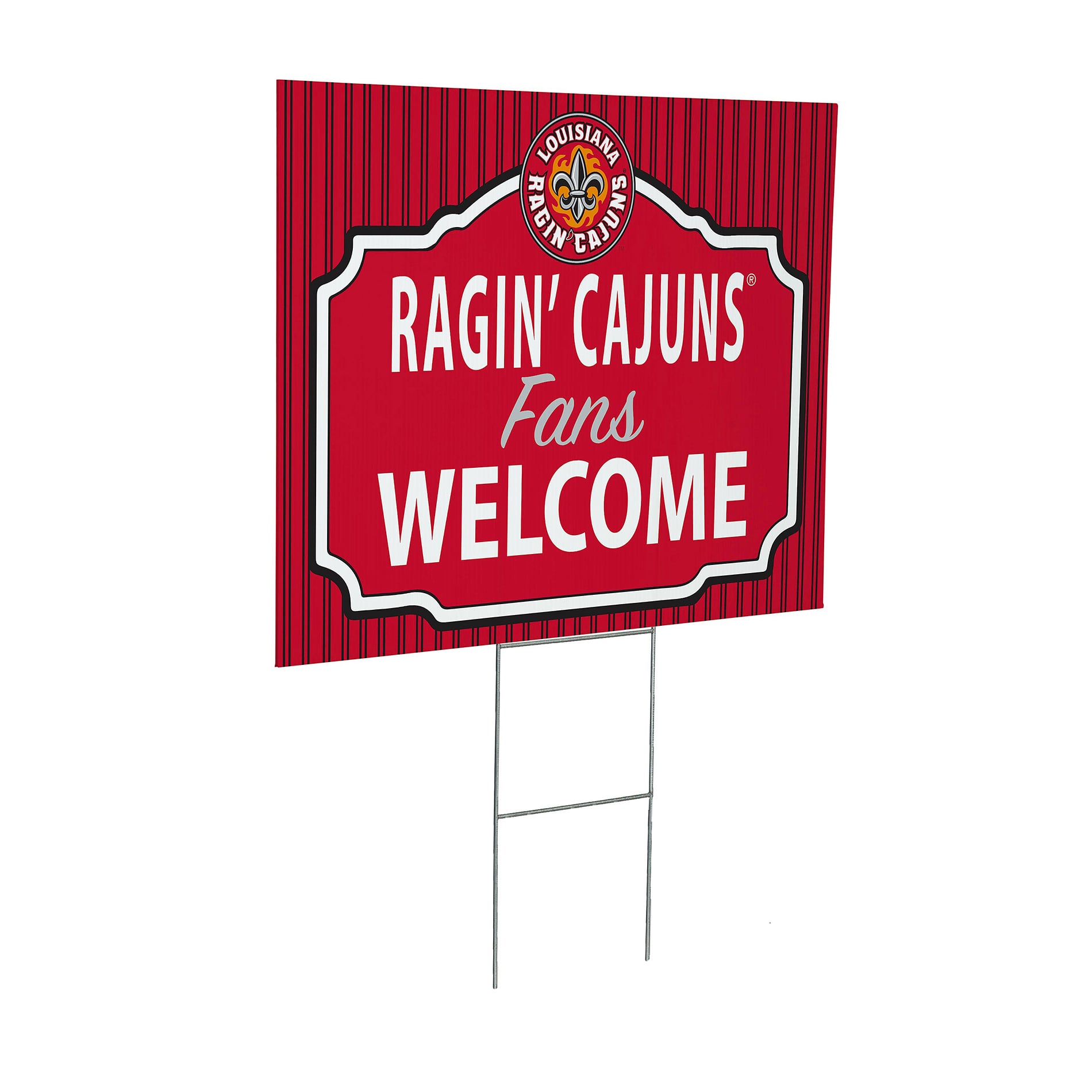Louisiana Ragin' Cajuns 18" x 24" Fans Welcome Outdoor Yard Sign