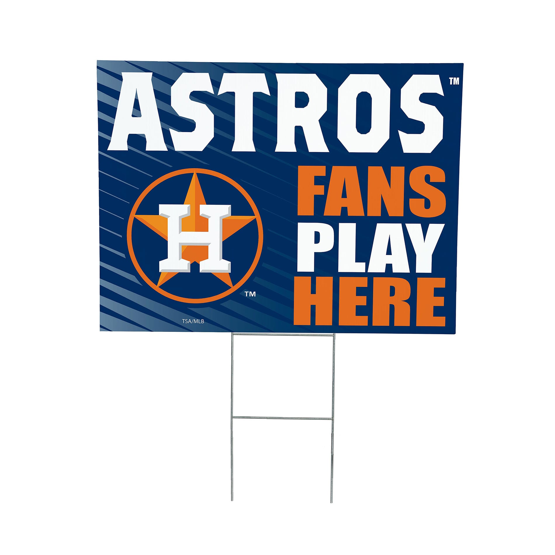 Houston Astros 18" x 24" Fans Welcome Outdoor Yard Sign
