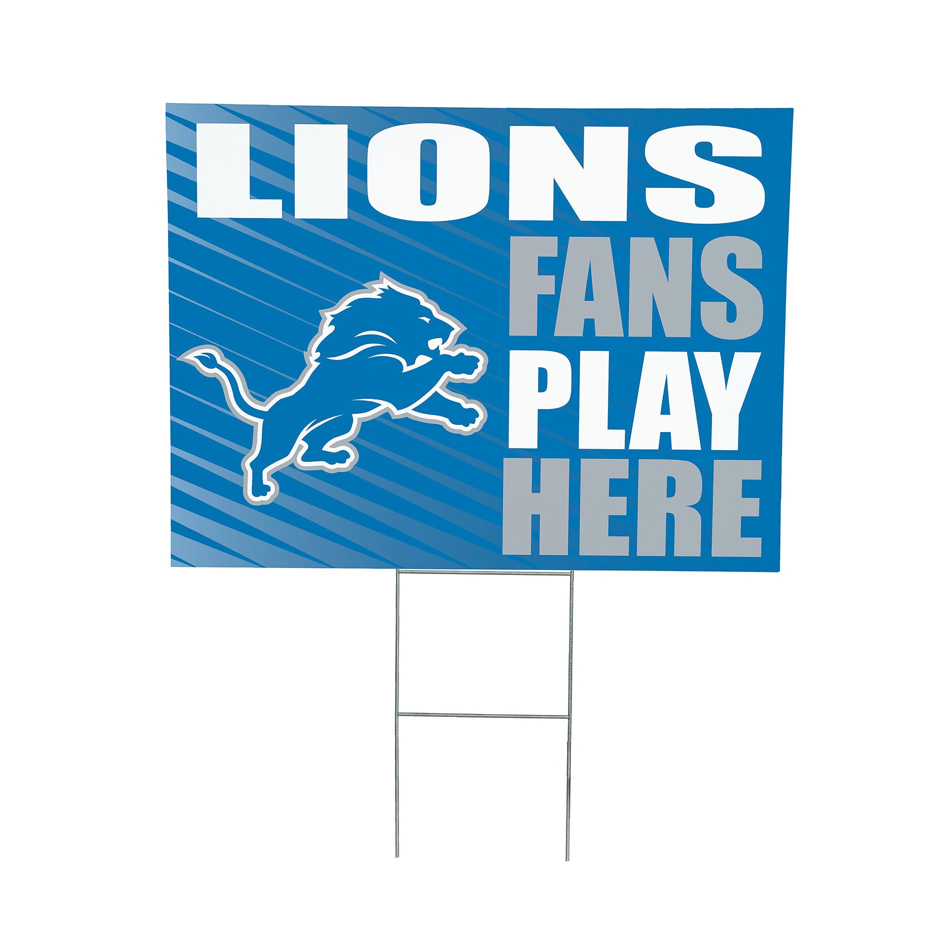 Detroit Lions 18" x 24" Fans Welcome Outdoor Yard Sign