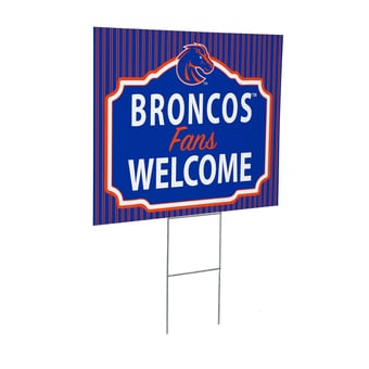 Boise State Broncos 18" x 24" Fans Welcome Outdoor Yard Sign