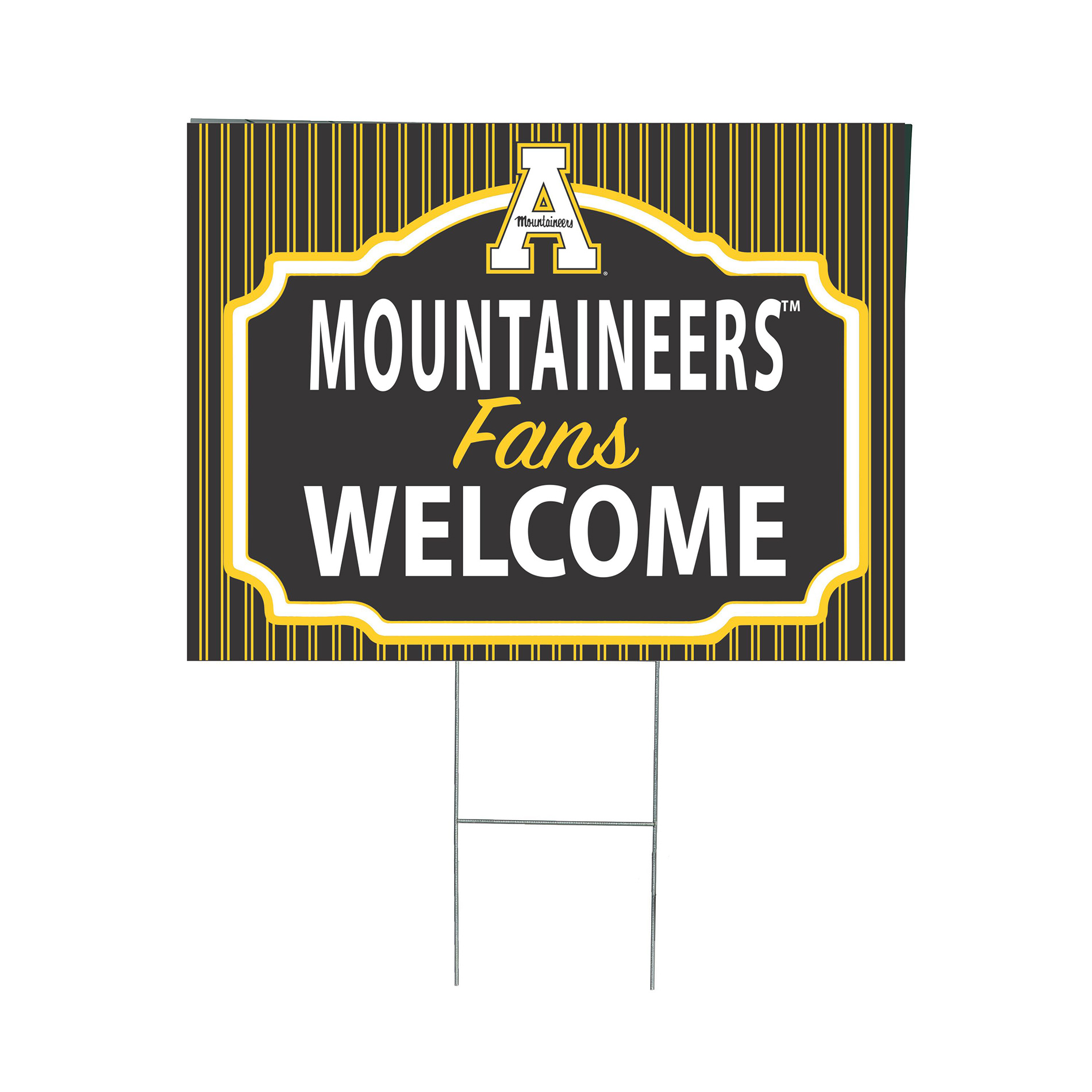 Appalachian State Mountaineers 18" x 24" Fans Welcome Outdoor Yard Sign