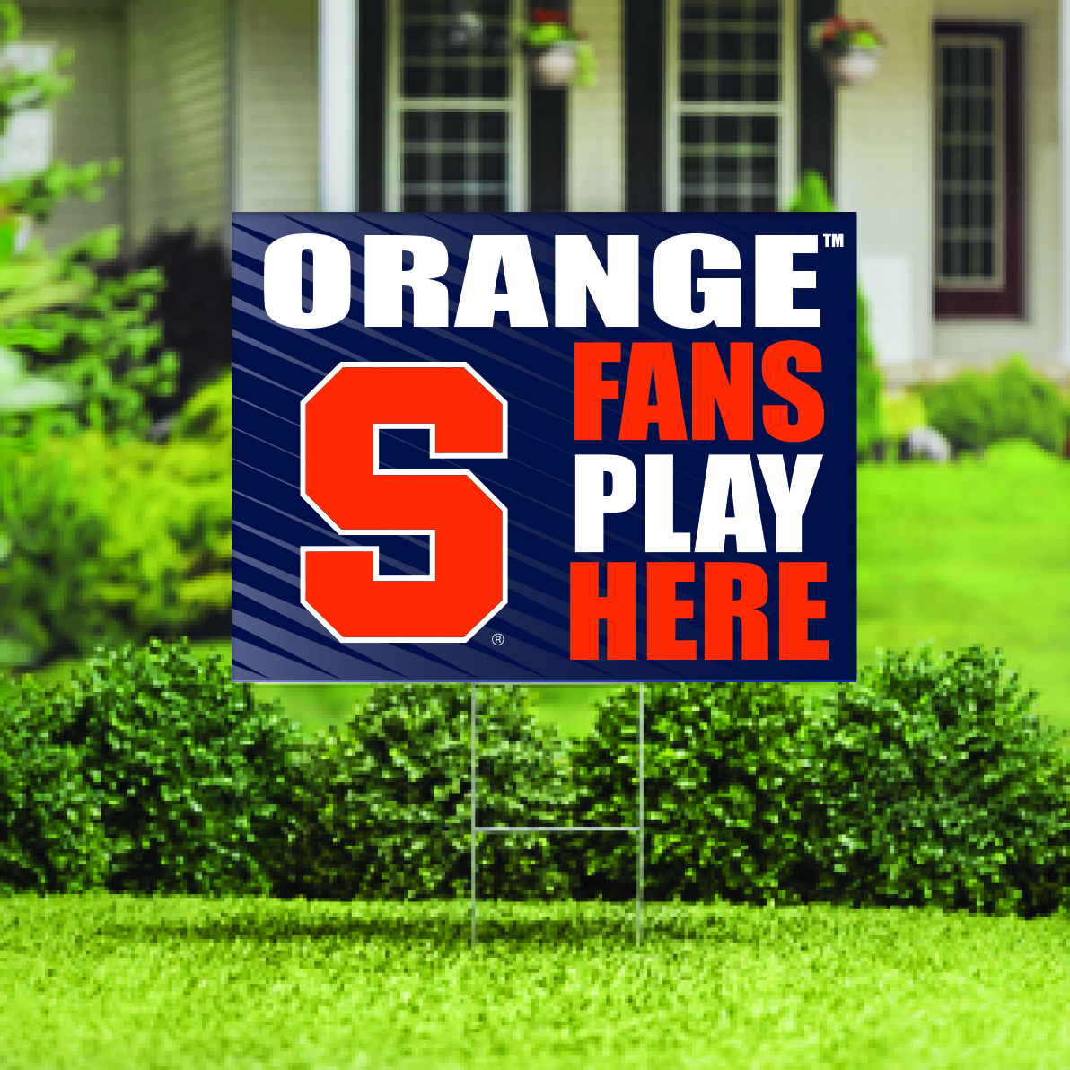 Syracuse Orange 18" x 24" Fans Play Here Outdoor Yard Sign