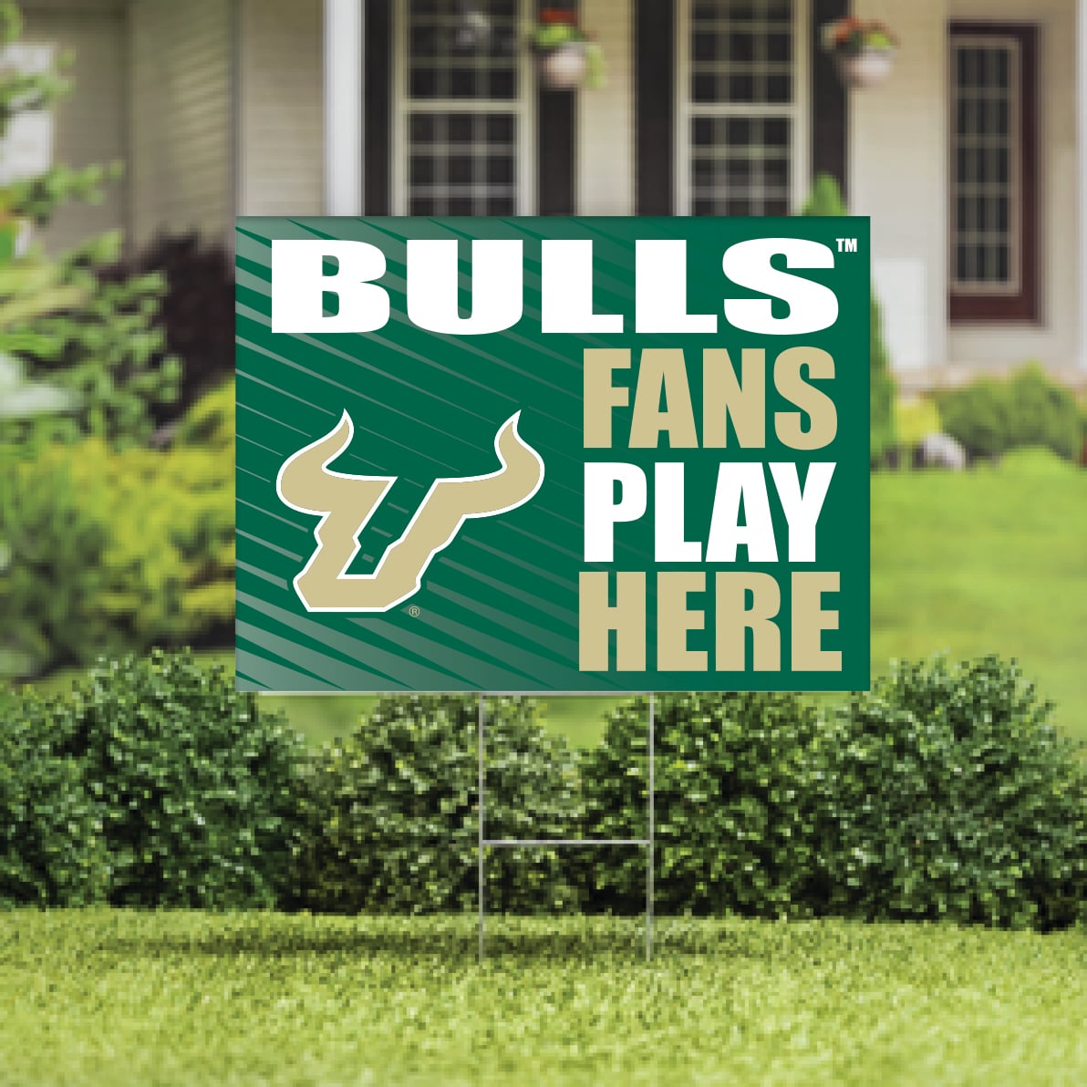 South Florida Bulls 18" x 24" Fans Play Here Outdoor Yard Sign
