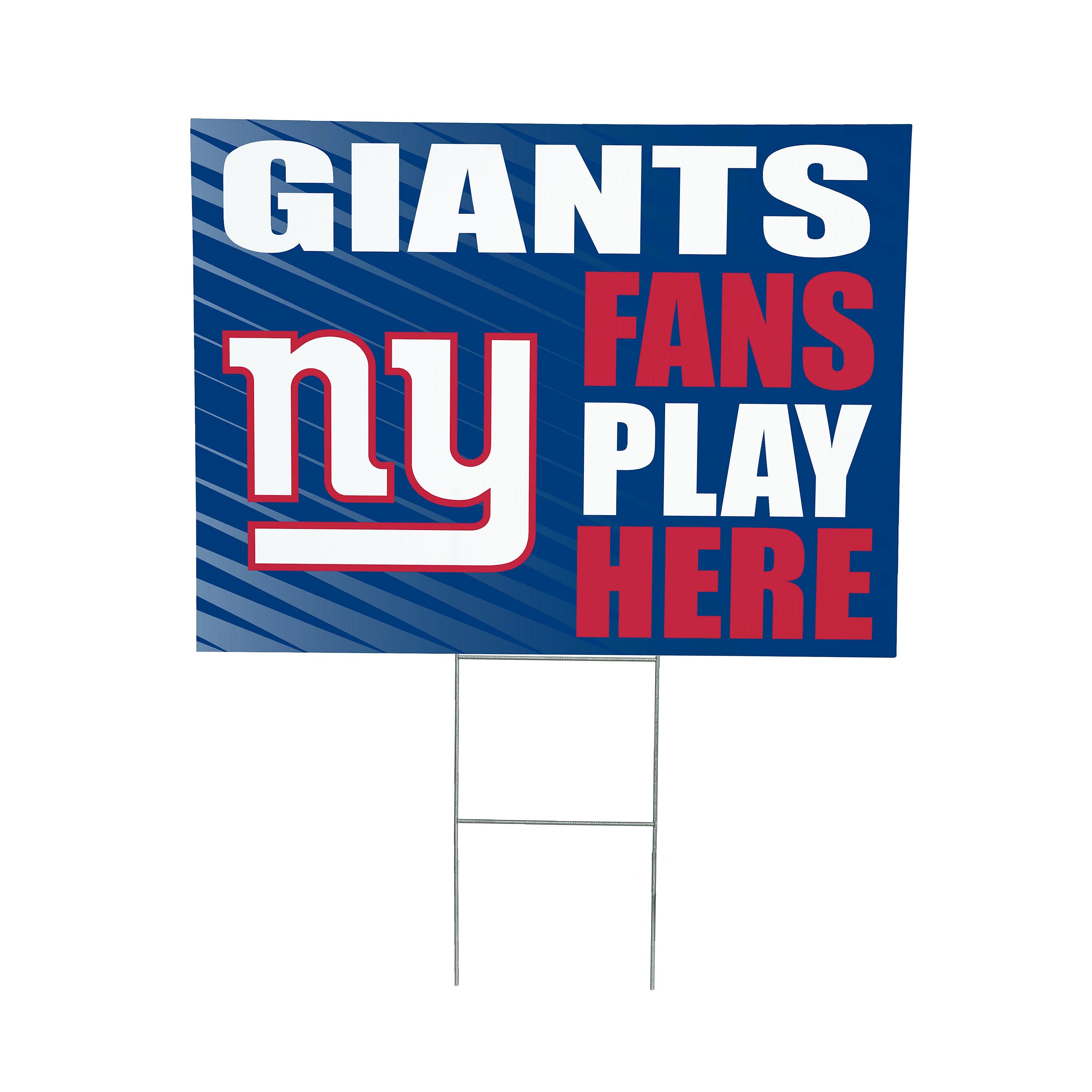 New York Giants 18″ x 24″ Fans Play Here Outdoor Yard Sign New York Giants 18″ x 24″ Fans Play Here Outdoor Yard Sign