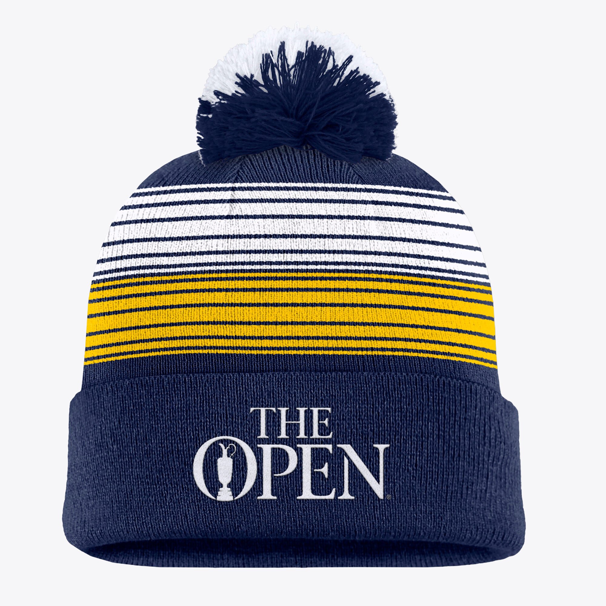 Berretto con pompon e risvolto The Open Crash - Blu navy