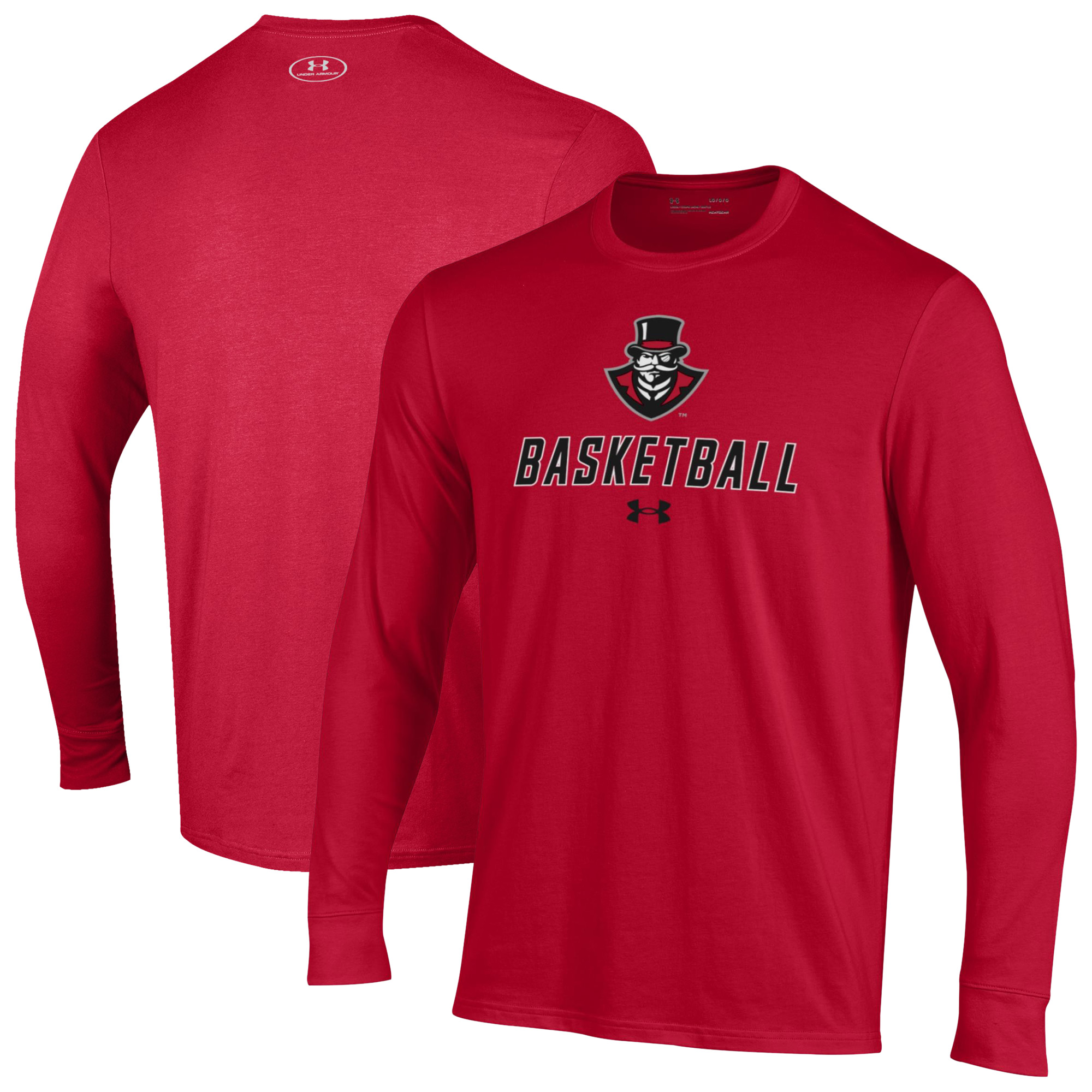 Men’s Under Armour Red Austin Peay State Governors Basketball Performance Long Sleeve T-Shirt Men’s Under Armour Red Austin Peay State Governors Basketball Performance Long Sleeve T-Shirt