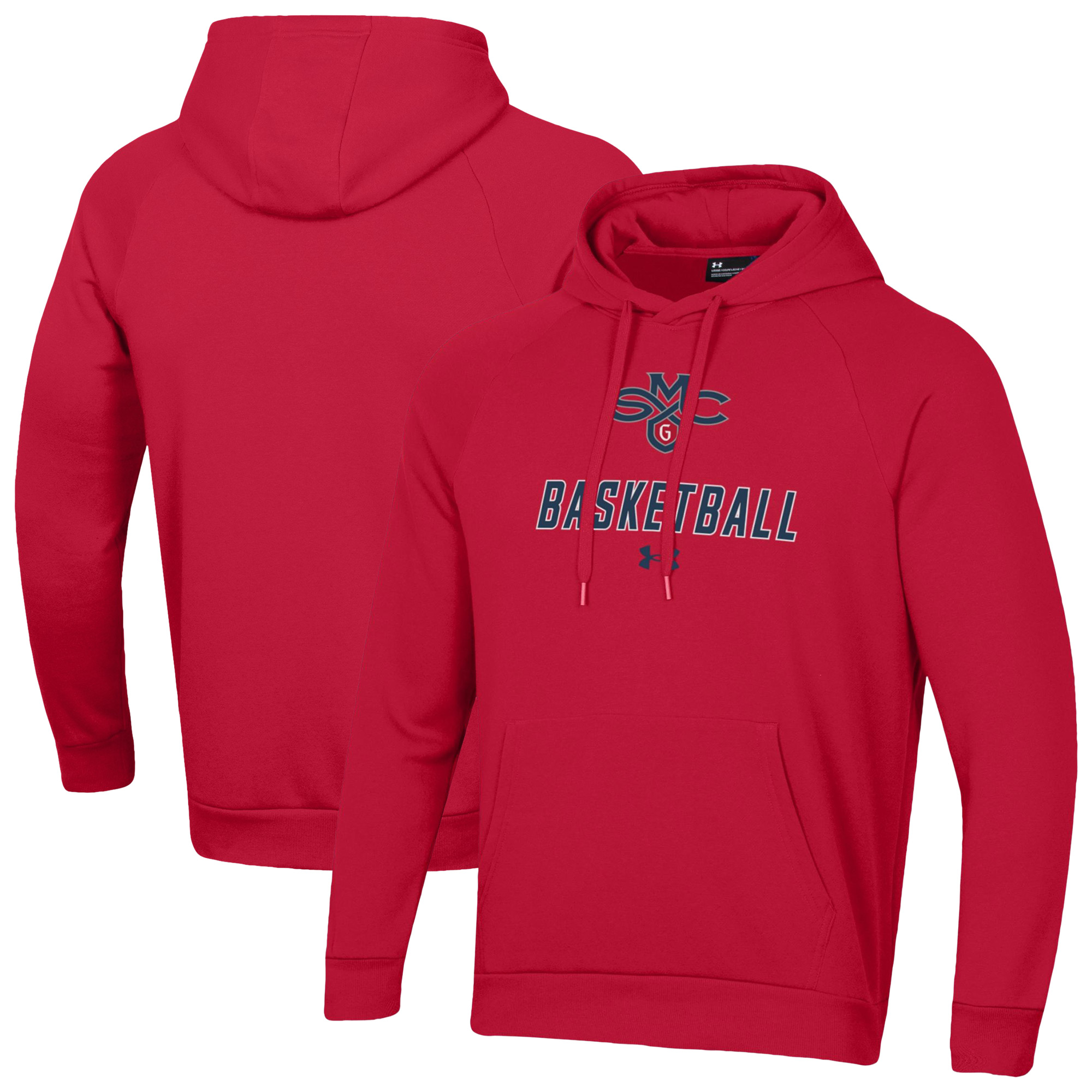 Men’s Under Armour Red Saint Mary’s Gaels Basketball Rival Raglan Fleece Pullover Hoodie Men’s Under Armour Red Saint Mary’s Gaels Basketball Rival Raglan Fleece Pullover Hoodie