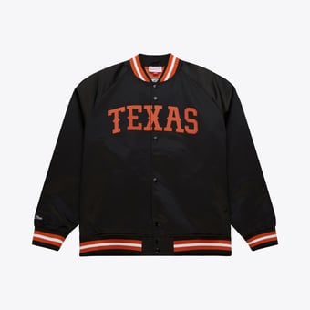 Texas Longhorns Black Satin Raglan Full-Snap Jacket