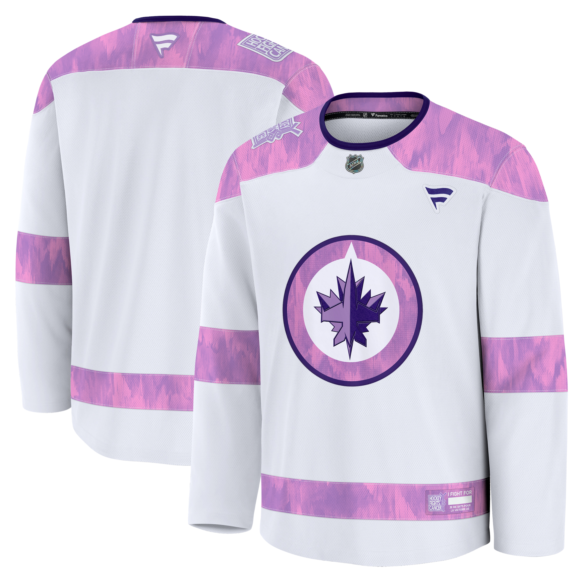 Men’s Fanatics White Winnipeg Jets 2024 Hockey Fights Cancer Practice Jersey Men’s Fanatics White Winnipeg Jets 2024 Hockey Fights Cancer Practice Jersey