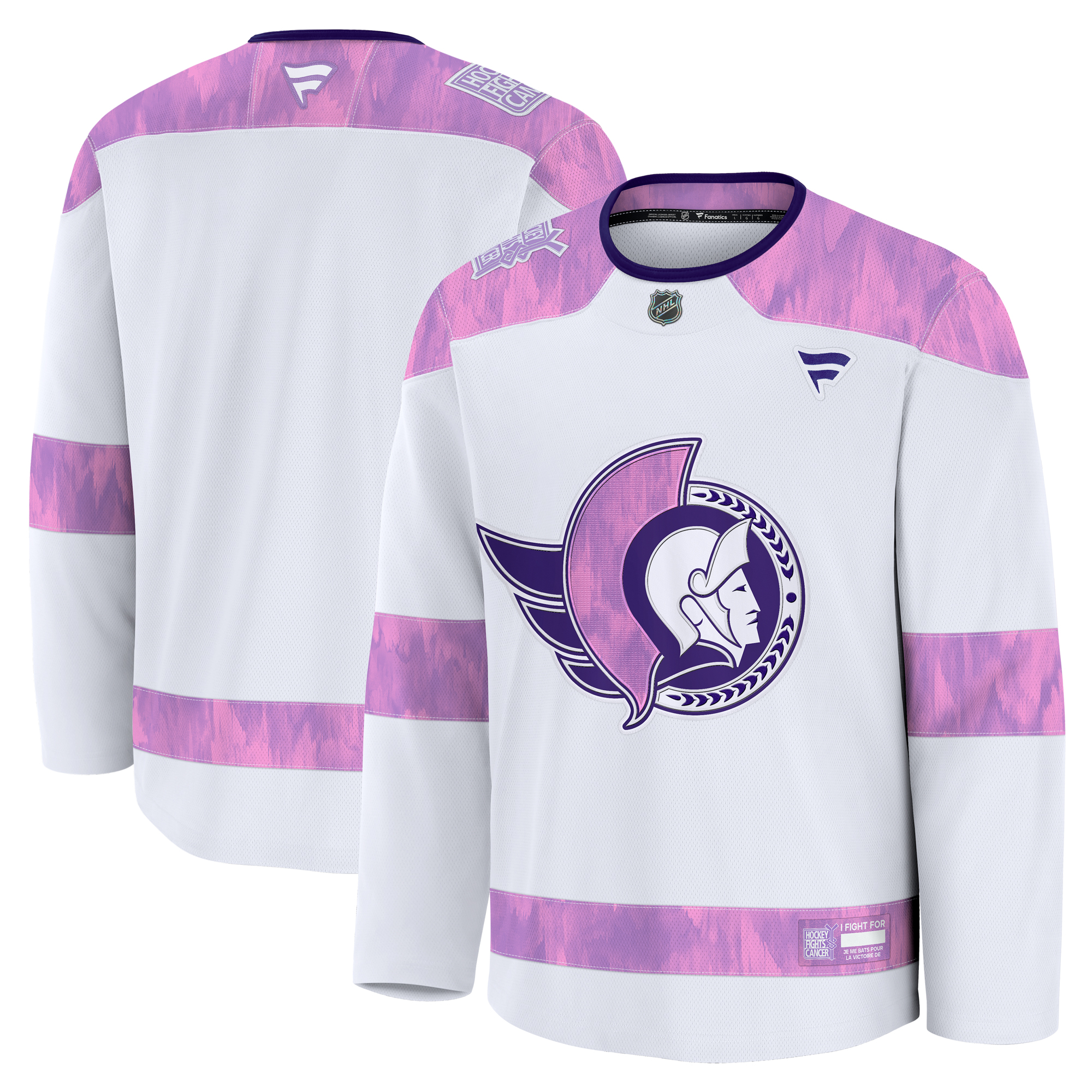 Men’s Fanatics White Ottawa Senators 2024 Hockey Fights Cancer Practice Jersey Men’s Fanatics White Ottawa Senators 2024 Hockey Fights Cancer Practice Jersey