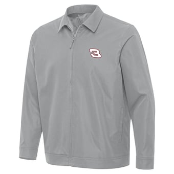 Men's Antigua  Gray Richard Childress Racing Pivot Full-Zip Jacket