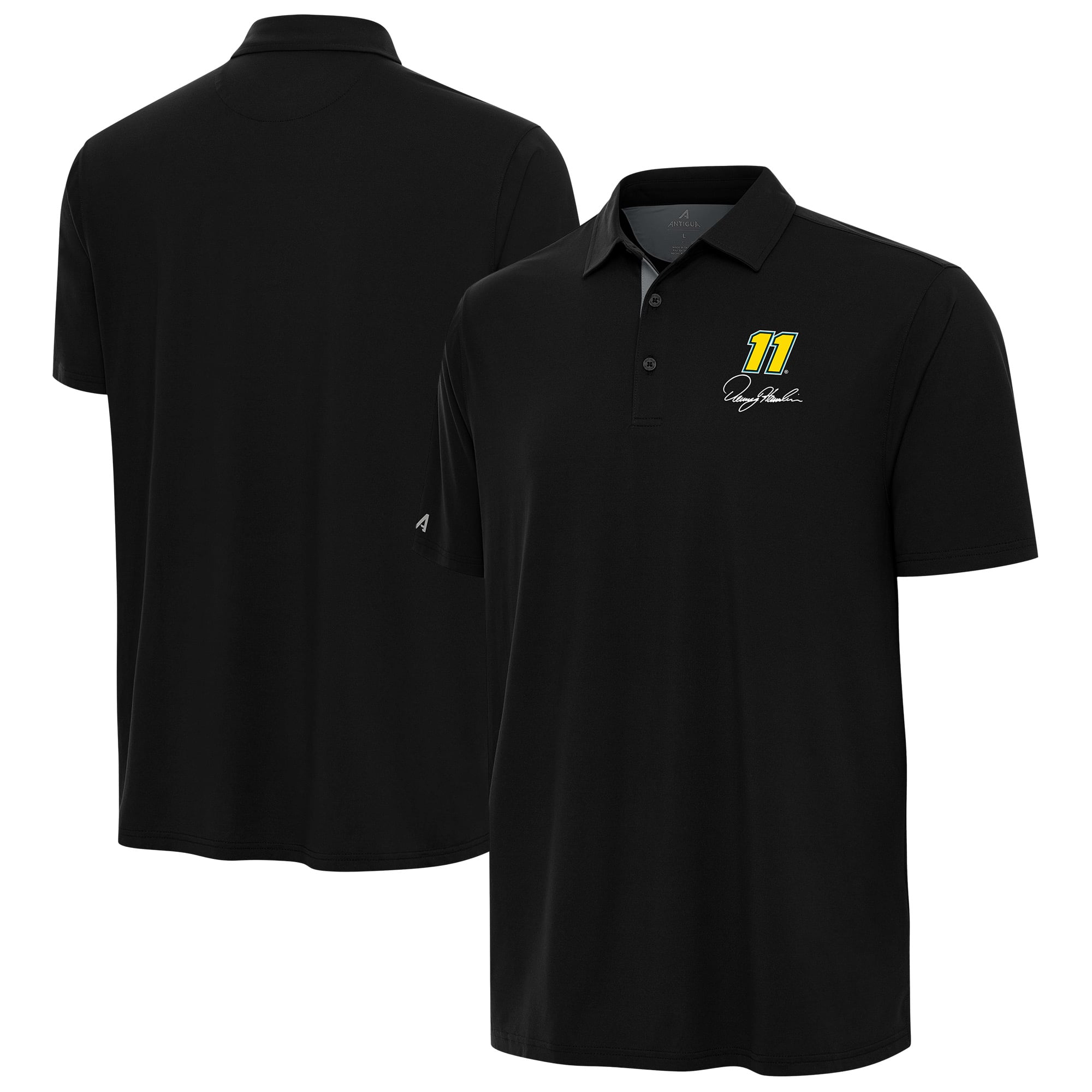Men’s Antigua Heather Gray Denny Hamlin Era Polo Men’s Antigua Heather Gray Denny Hamlin Era Polo