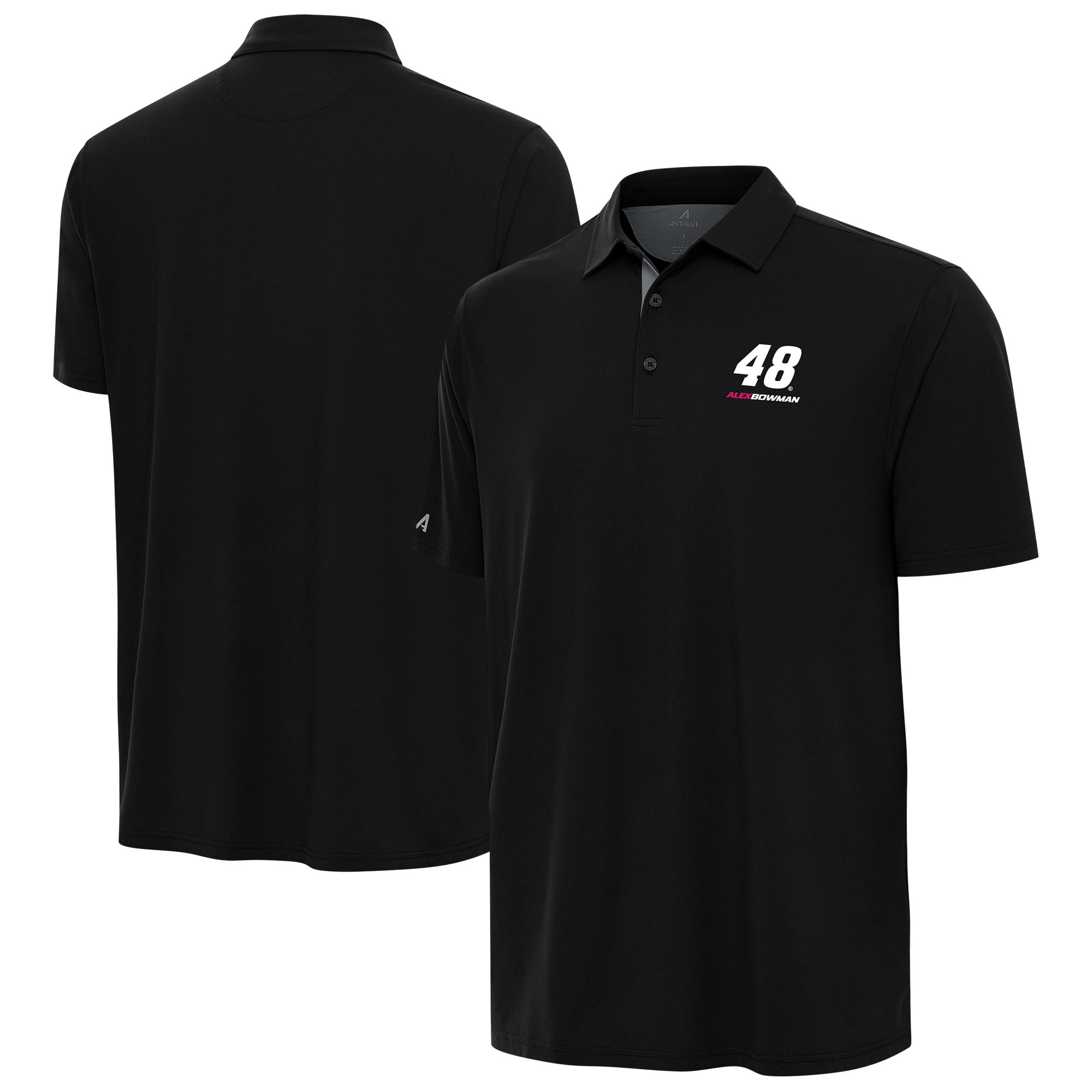 Men’s Antigua Heather Gray Alex Bowman Era Polo