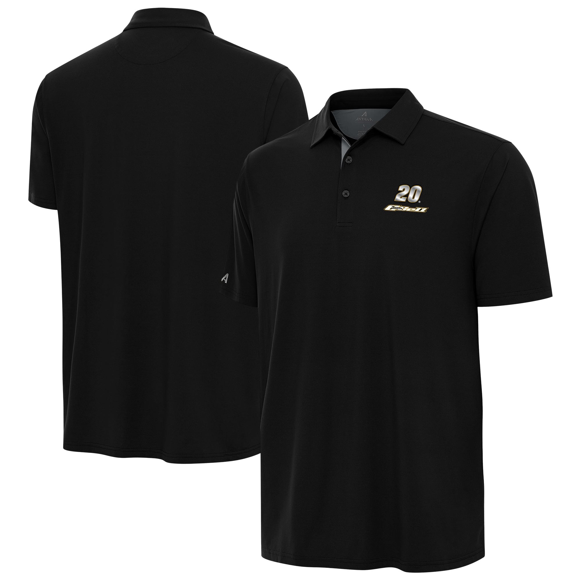 Men’s Antigua Heather Gray Christopher Bell Era Polo Men’s Antigua Heather Gray Christopher Bell Era Polo