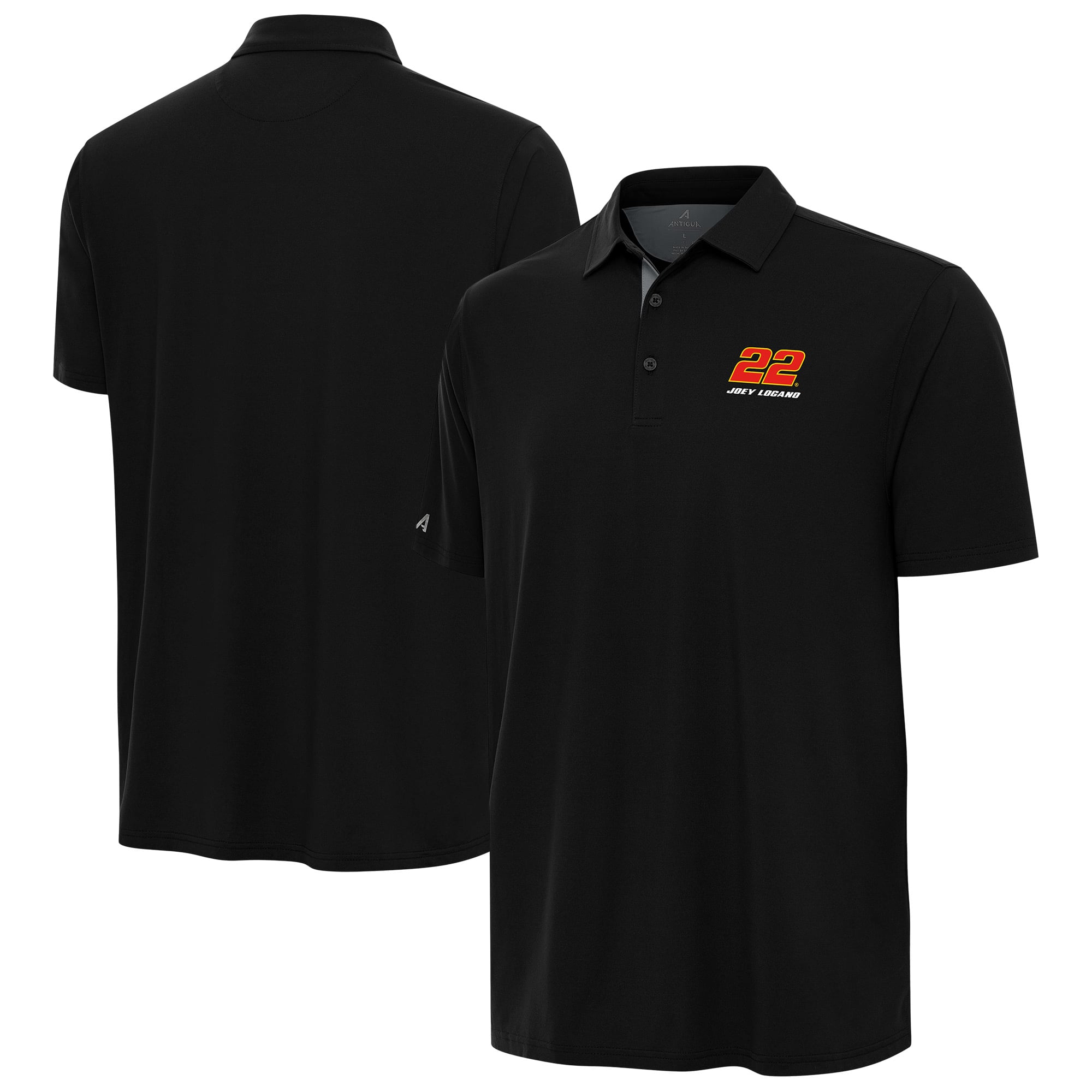 Men’s Antigua Heather Gray Joey Logano Era Polo