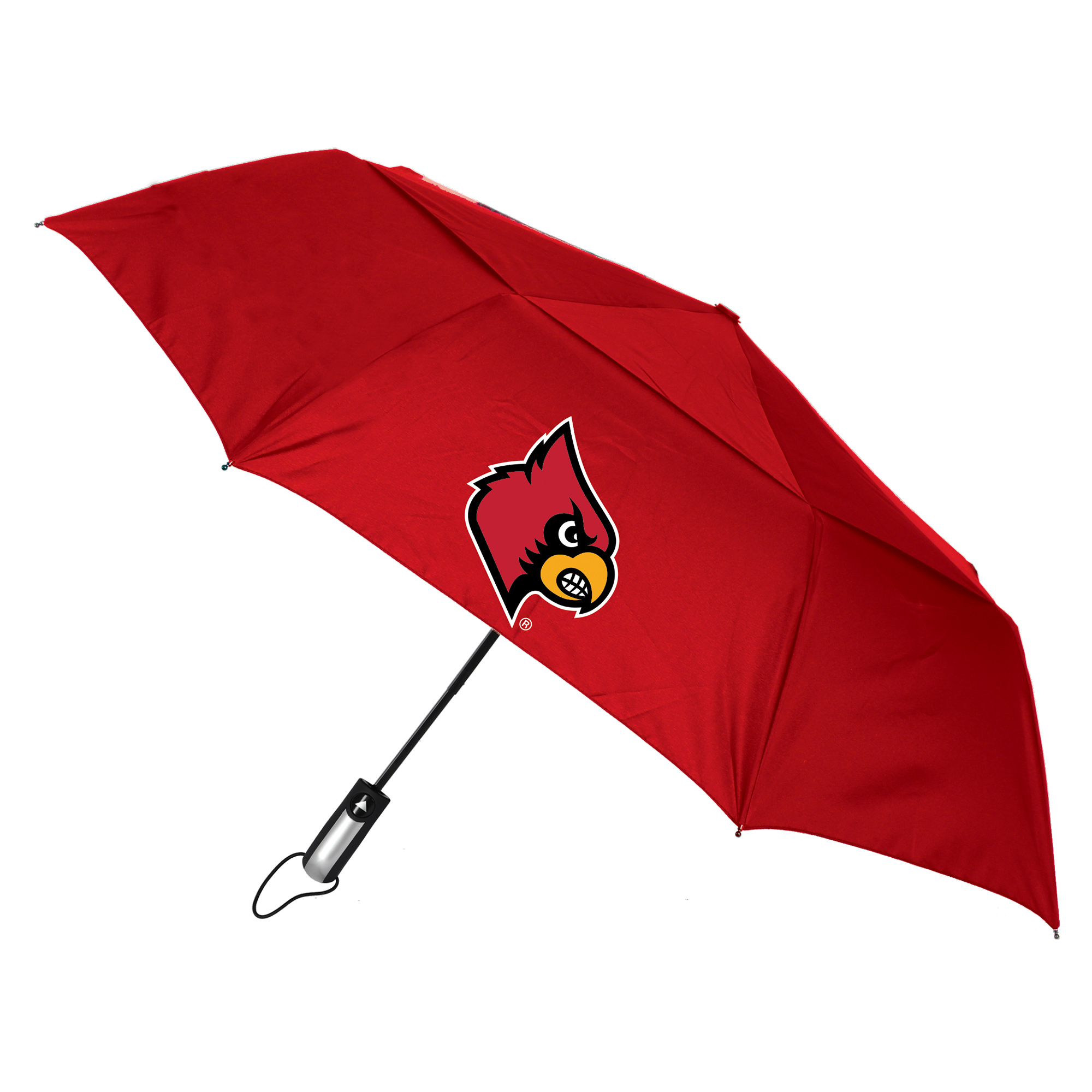Red Louisville Cardinals Windflow Dynamo Deluxe 48" Vented Folding Umbrella
