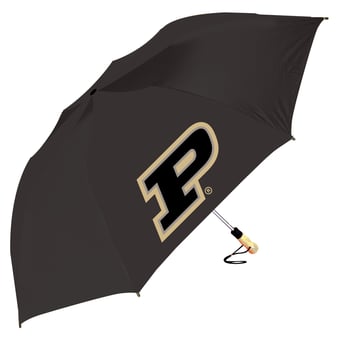 Black Purdue Boilermakers The Big Storm 58" Oversized Auto Open Folding Umbrella