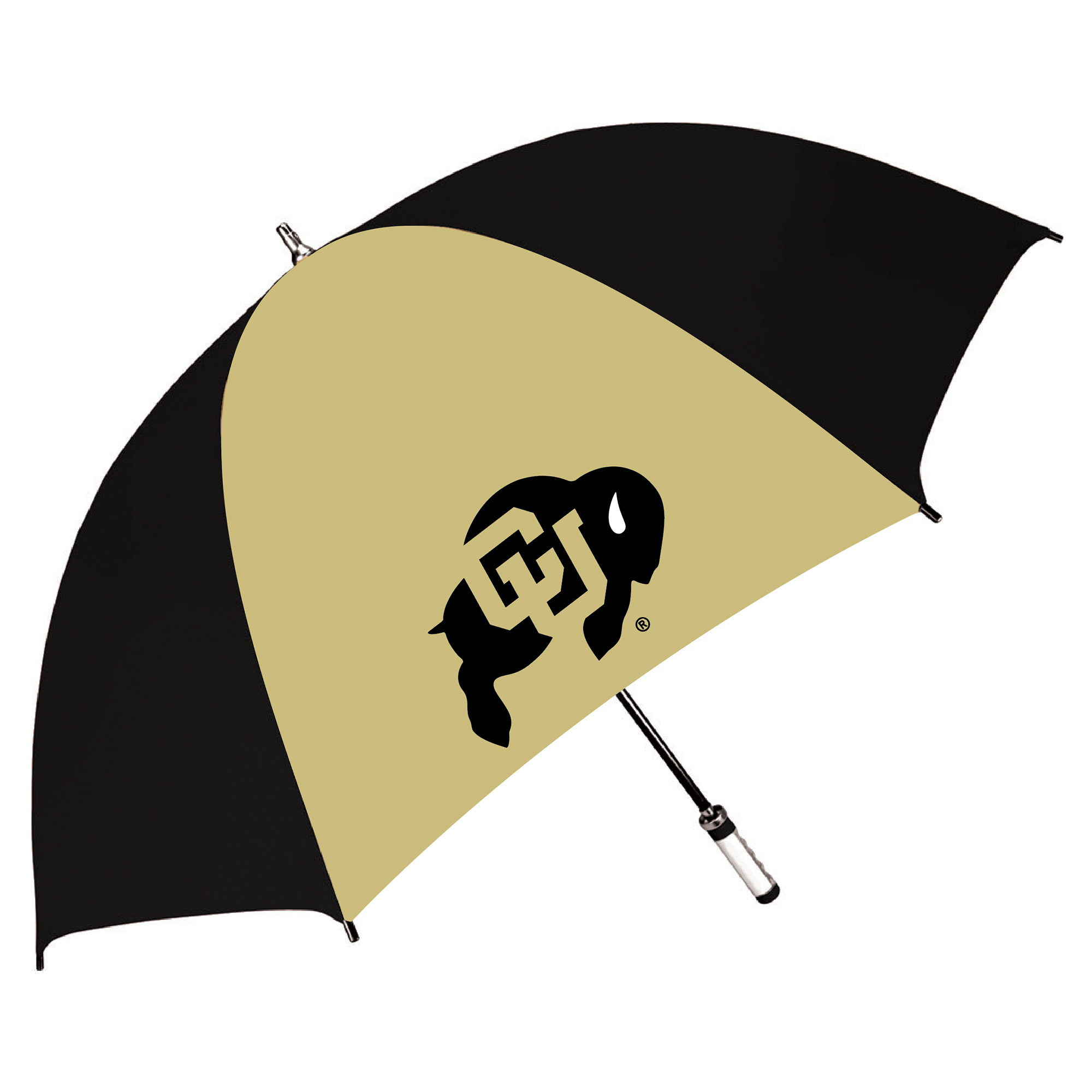 Black/Gold Colorado Buffaloes The Birdie 62″ Sporty Golf Umbrella Black/Gold Colorado Buffaloes The Birdie 62″ Sporty Golf Umbrella