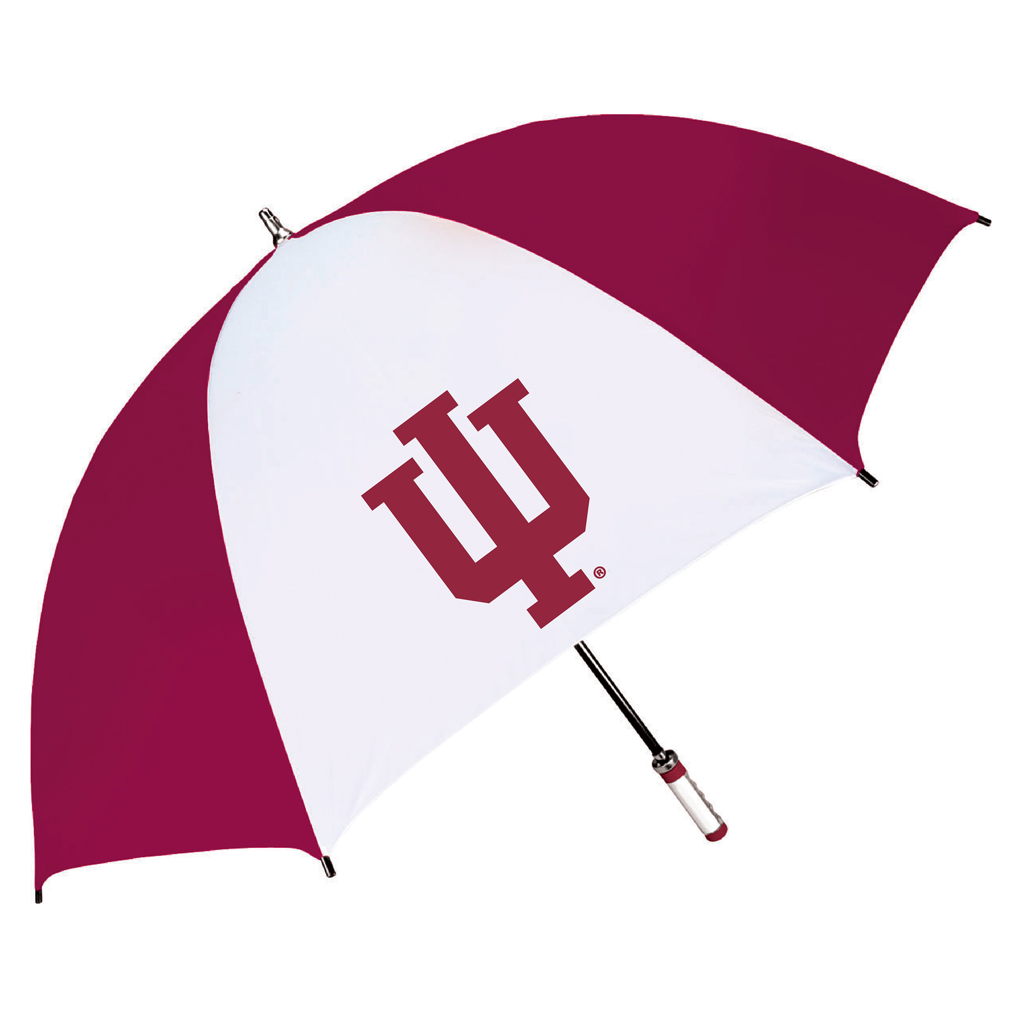 Cardinal/White Indiana Hoosiers The Birdie 62″ Sporty Golf Umbrella Cardinal/White Indiana Hoosiers The Birdie 62″ Sporty Golf Umbrella