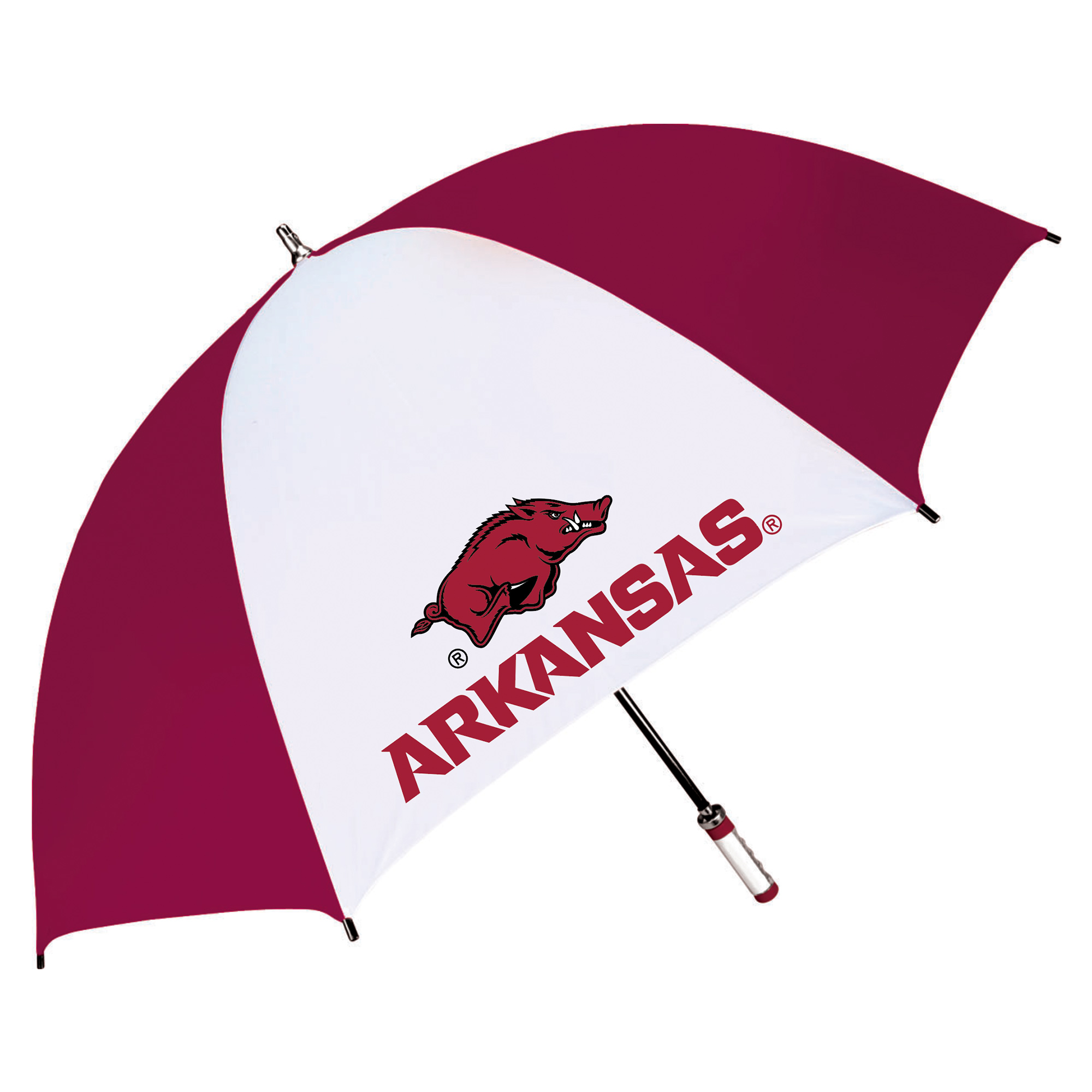Cardinal/White Arkansas Razorbacks The Birdie 62″ Sporty Golf Umbrella Cardinal/White Arkansas Razorbacks The Birdie 62″ Sporty Golf Umbrella