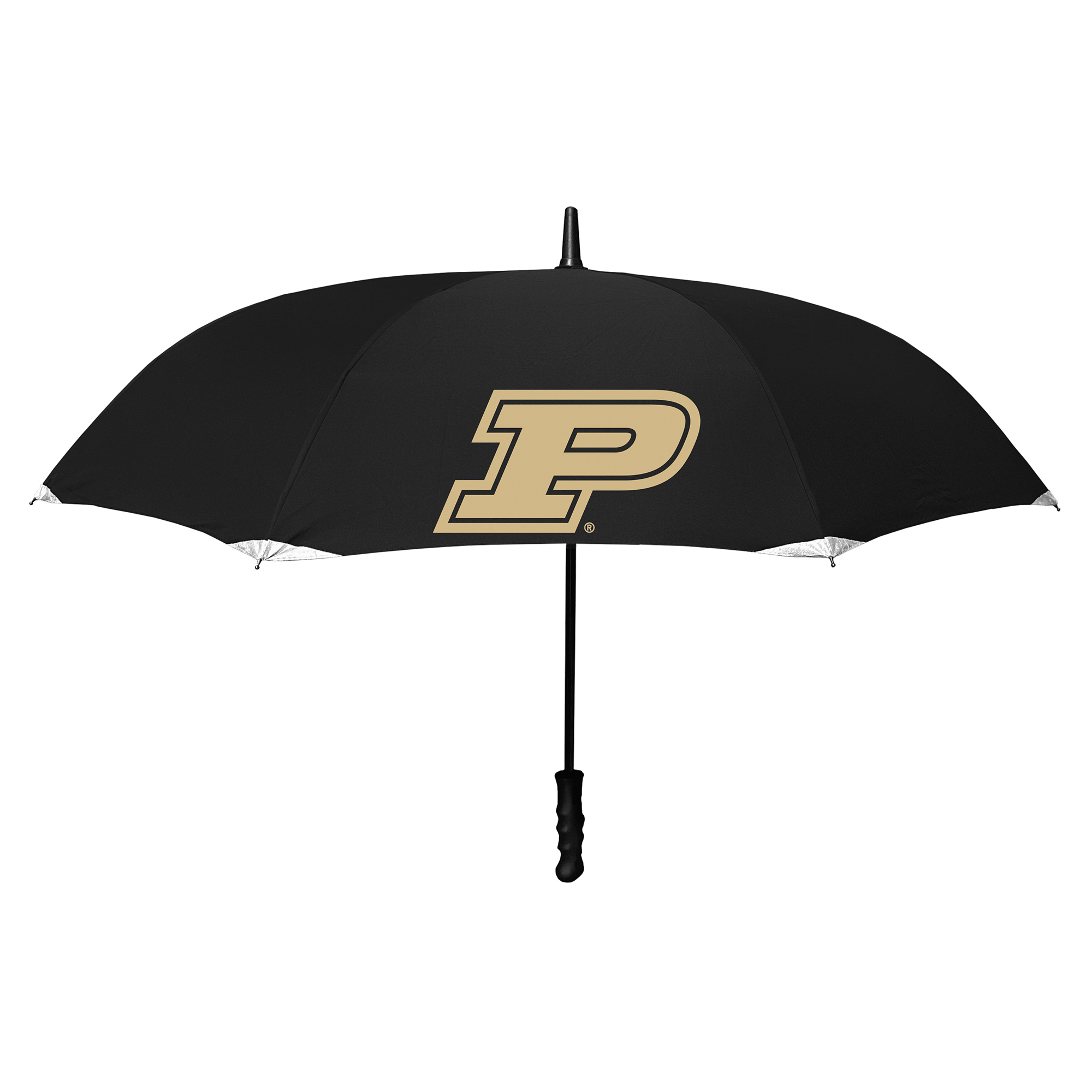 Black Purdue Boilermakers 48" Deluxe Reverse Open Invertabrella