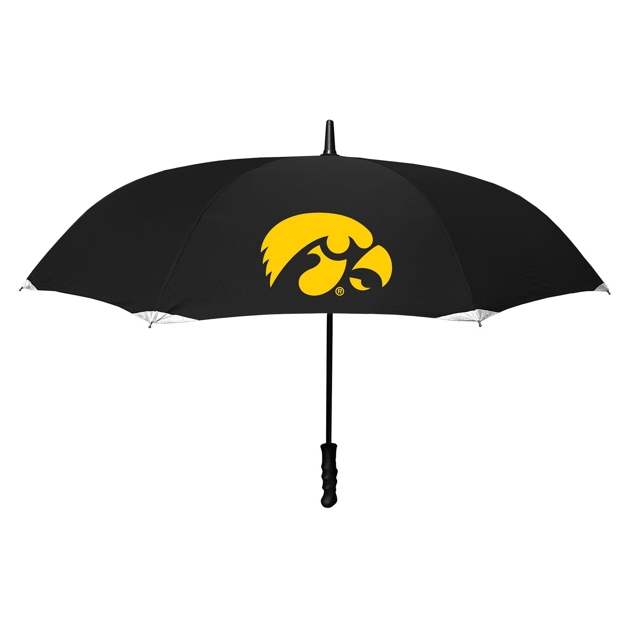 Black Iowa Hawkeyes 48" Deluxe Reverse Open Invertabrella