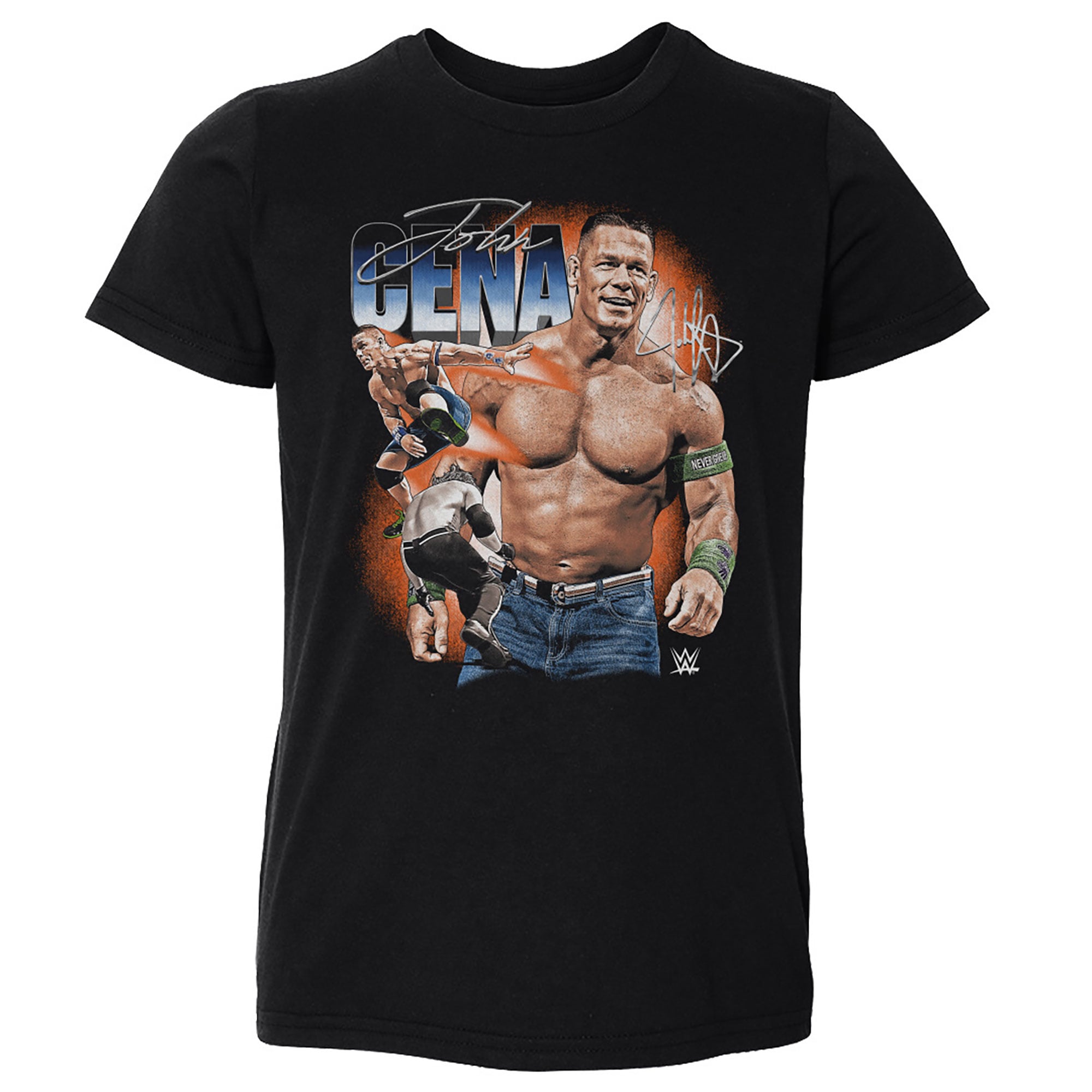 Toddler 500 Level Black John Cena Vintage Superstar T-Shirt