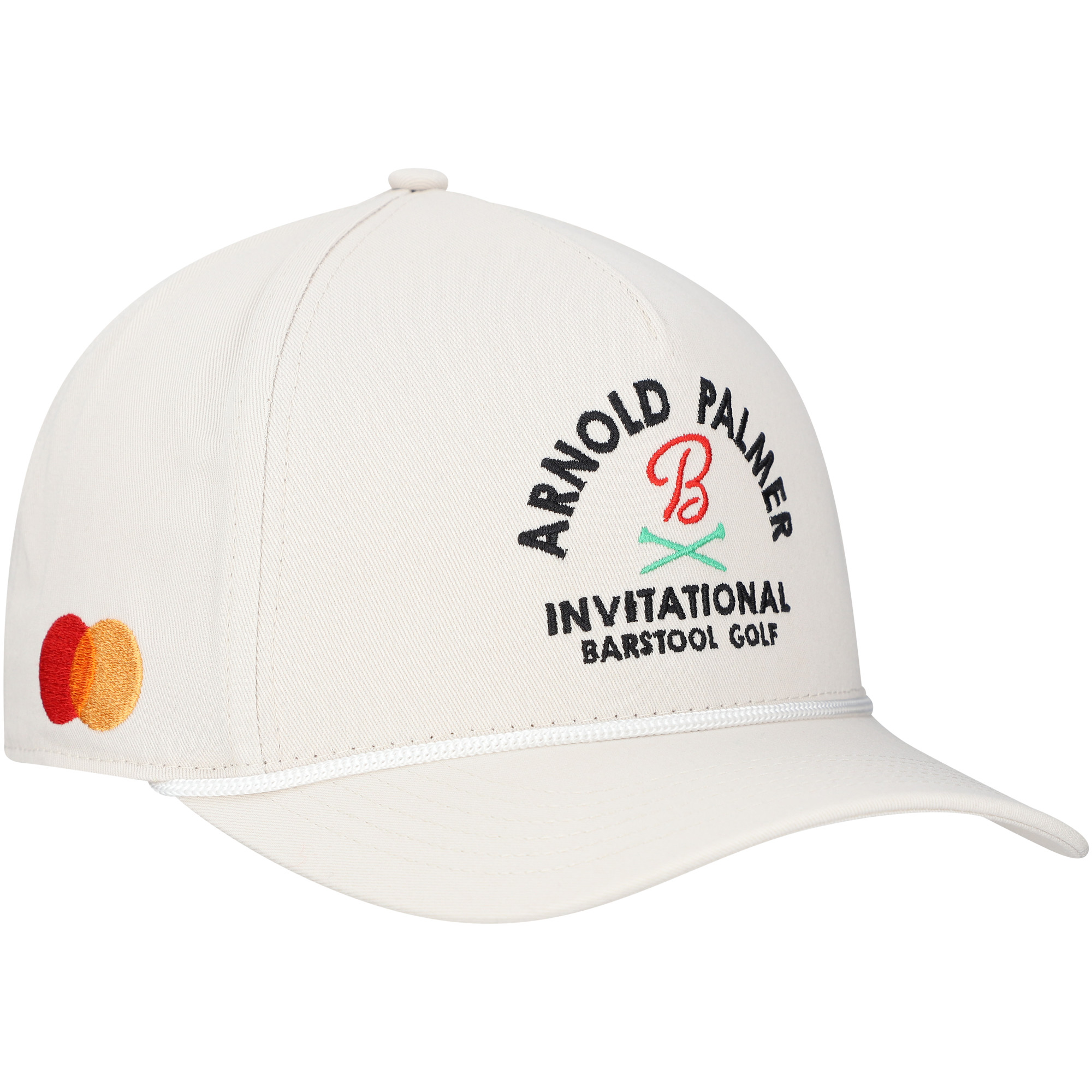 Unisex Barstool Golf Cream Arnold Palmer Invitational Adjustable Rope Hat