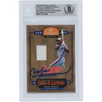 Andre Dawson Montreal Expos Autographed 2005 Donruss Classics Stars of Summer Relic #BOS-1 #/250 Beckett Fanatics Witnessed Authenticated Card