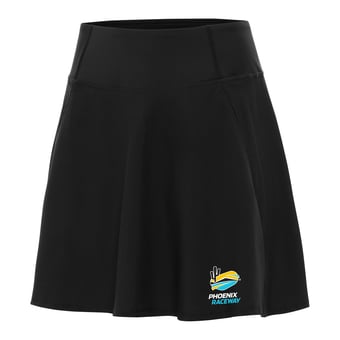 Women's Antigua  Black Phoenix Raceway Chip Skort