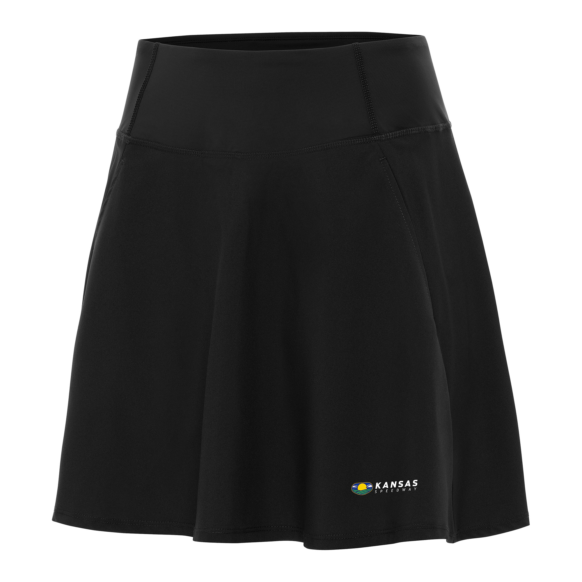 Women's Antigua  Black Kansas Speedway Chip Skort