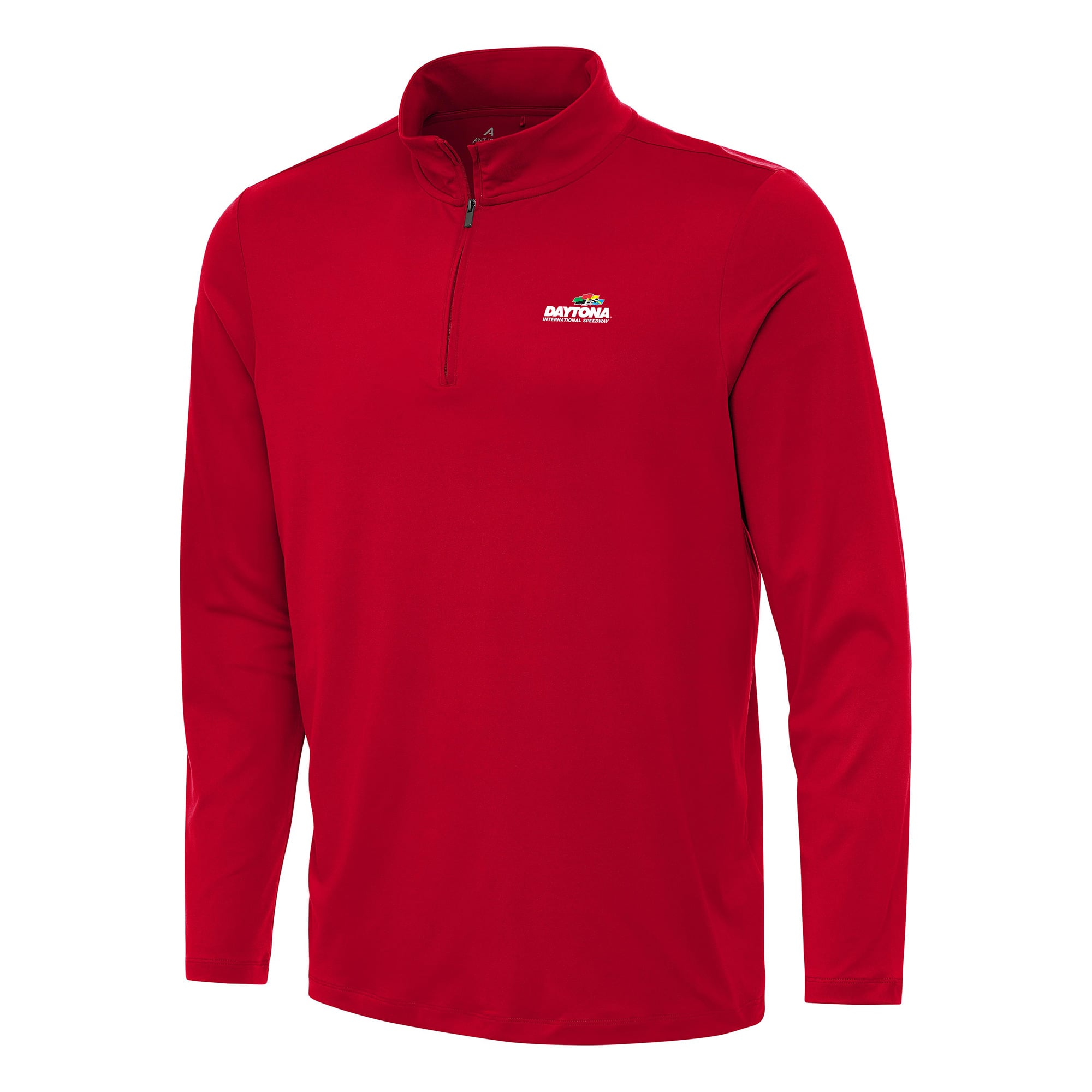 Men's Antigua Red Daytona International Speedway Reprocess Quarter-Zip Top