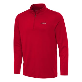 Men's Antigua Red Richard Childress Racing Reprocess Quarter-Zip Top
