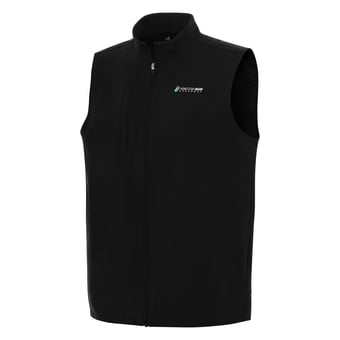 Men's Antigua Black Homestead-Miami Speedway Regard Full-Zip Vest