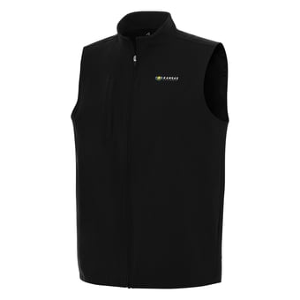 Men's Antigua Black Kansas Speedway Regard Full-Zip Vest