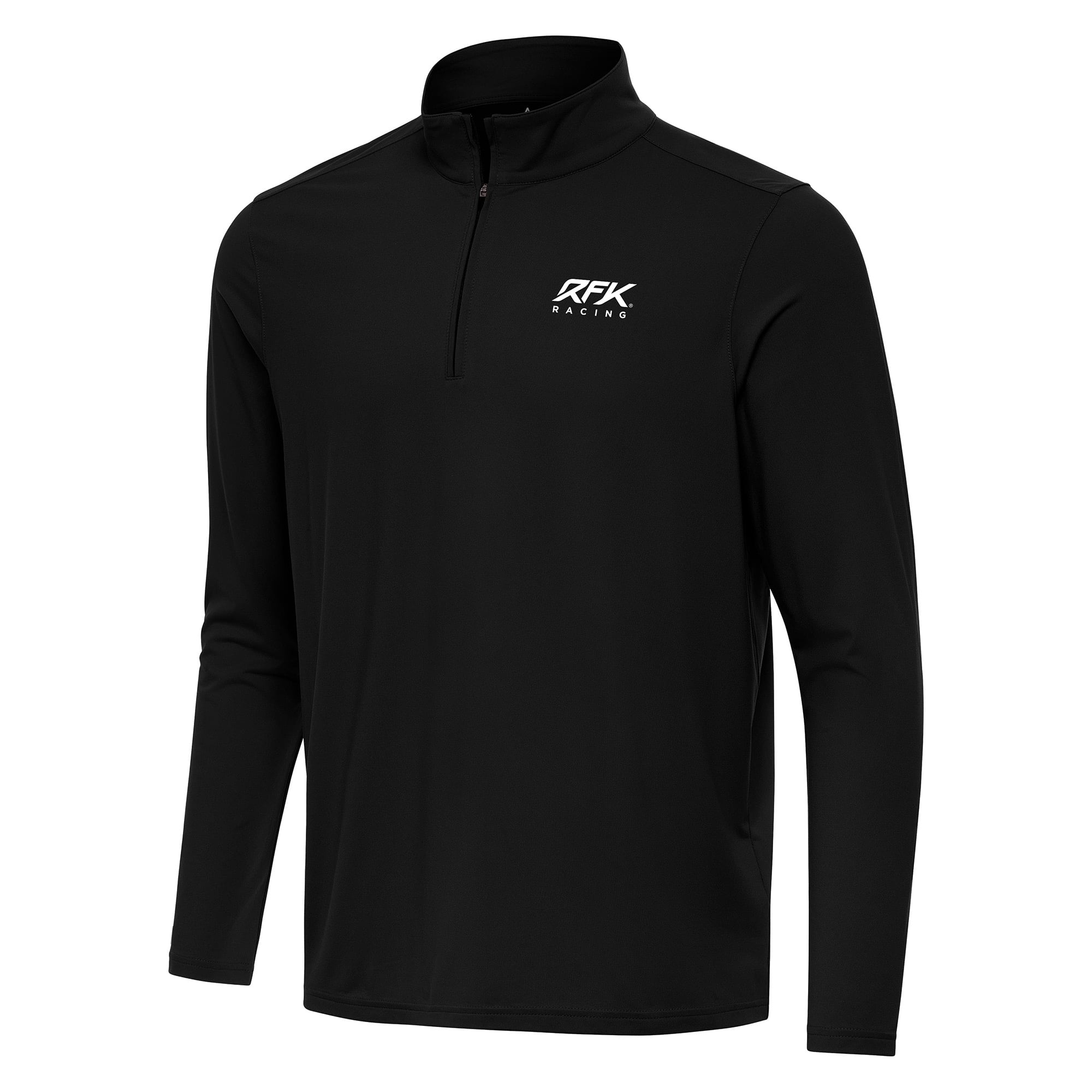 Intent Quarter-Zip Top Antigua Black Roush Fenway Keselowski Racing Intent Quarter-Zip Top Antigua Black Roush Fenway Keselowski Racing