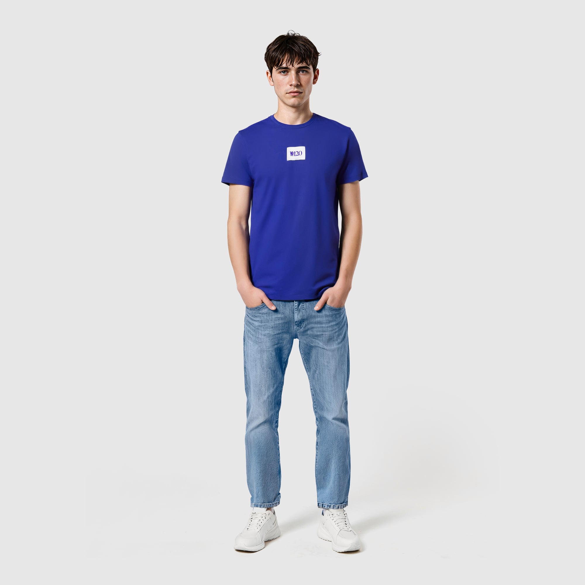 T-shirt à étiquette tissée Chelsea 120 Year Anniversary CFC LDN - Bleu - Unisexe