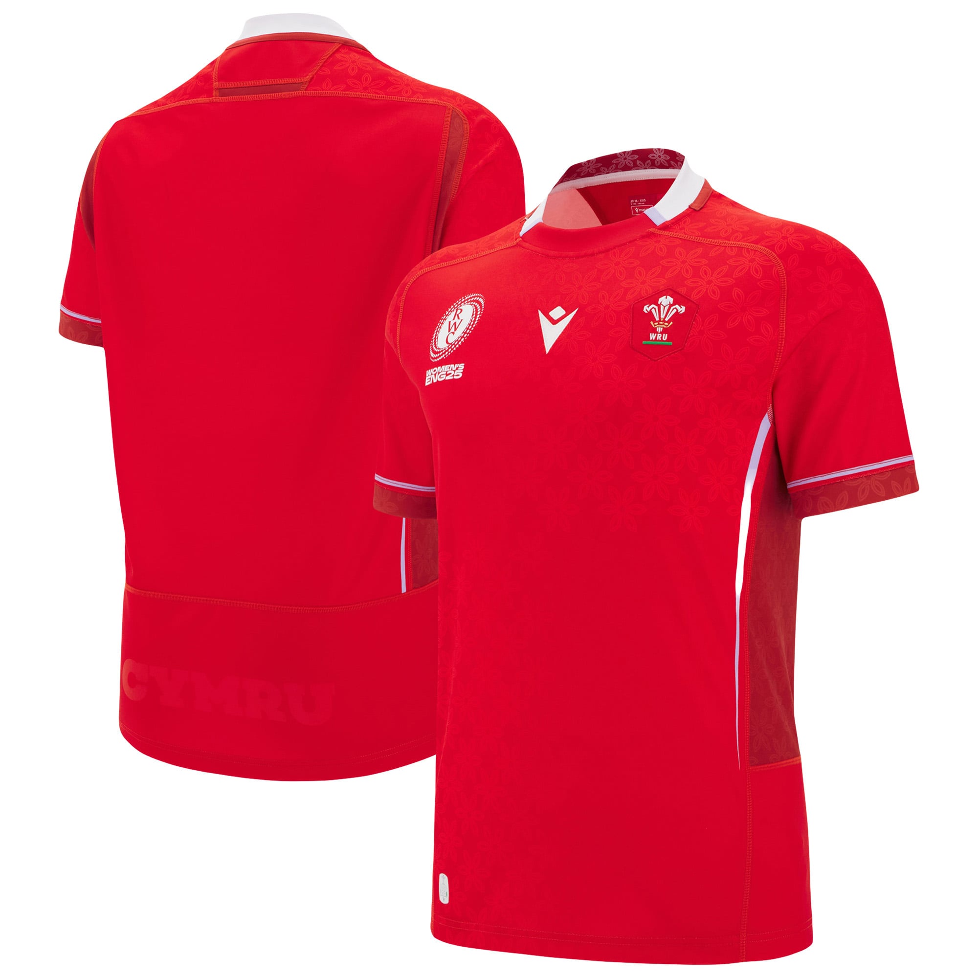 Maglia replica casalinga del Galles per la Coppa del Mondo di rugby femminile 2025 - Junior