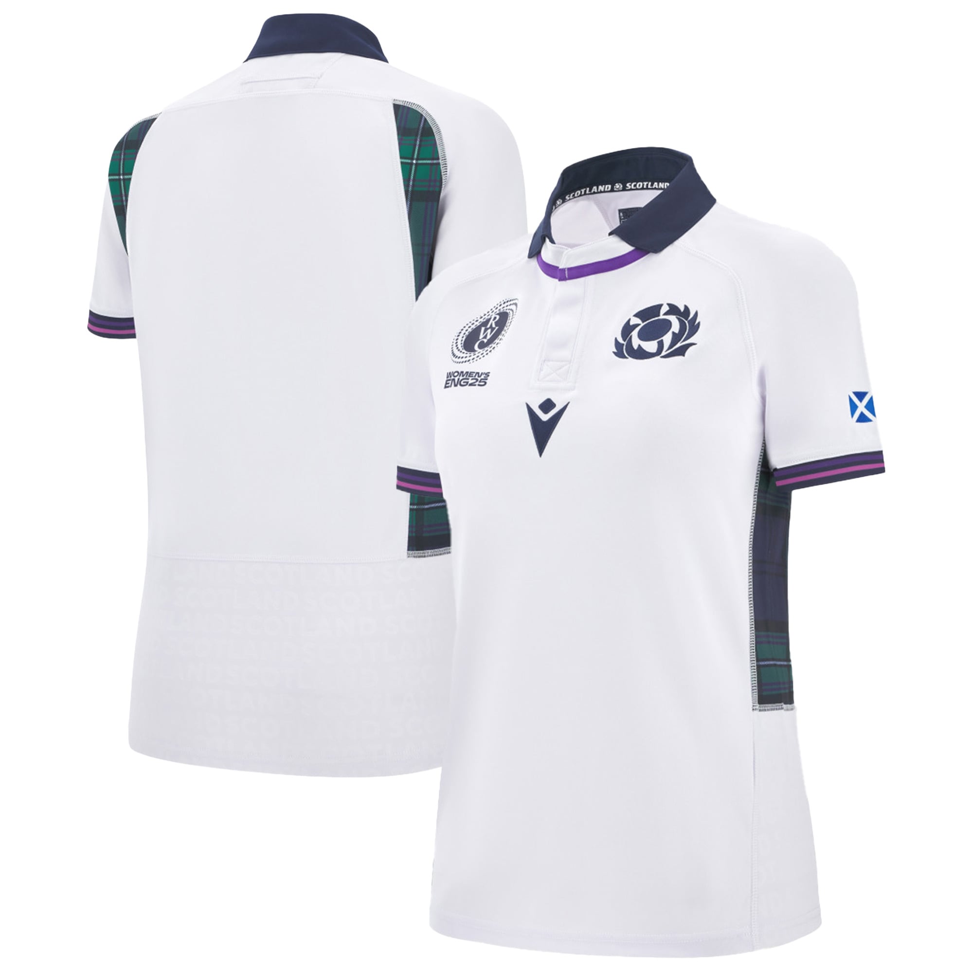 Maglia replica alternativa della Coppa del Mondo di rugby femminile della Scozia 2025 - Donna