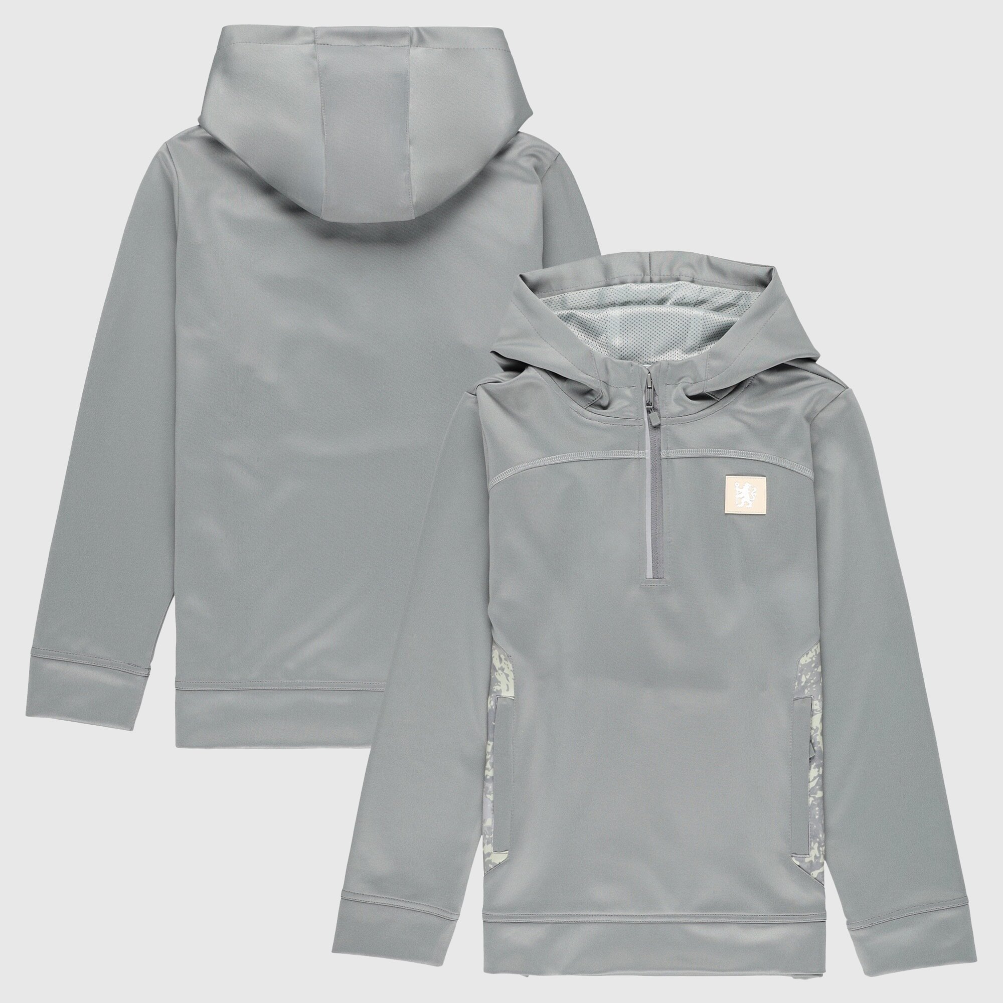 Sweat à capuche zippé 1/4 Chelsea Active - Kaki - Enfant