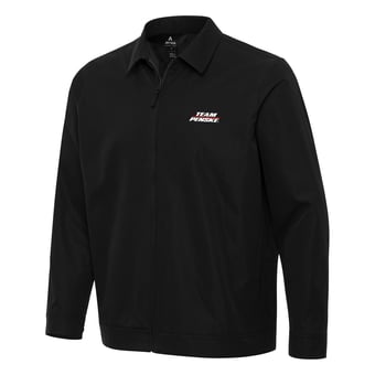 Men's Antigua  Black Team Penske Pivot Full-Zip Jacket
