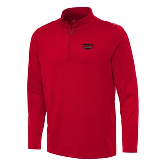 Men's Antigua Red Talladega Superspeedway Reprocess Quarter-Zip Top