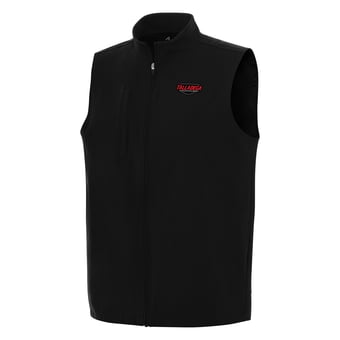 Men's Antigua Black Talladega Superspeedway Regard Full-Zip Vest