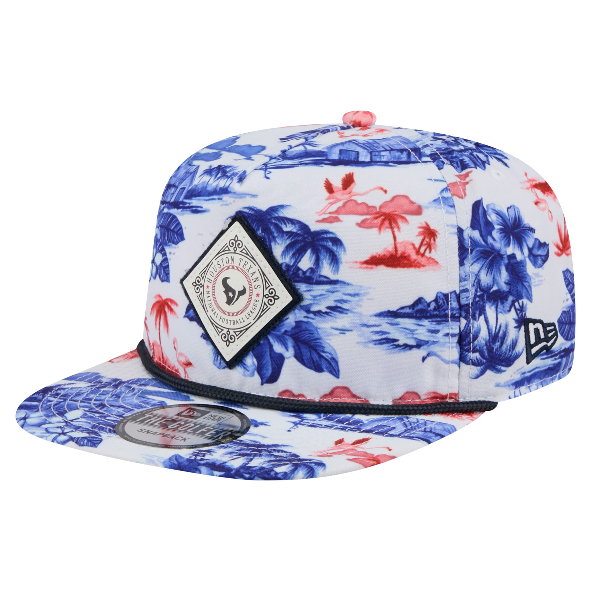 Men’s New Era White Houston Texans Adventure Golfer Snapback Hat Men’s New Era White Houston Texans Adventure Golfer Snapback Hat
