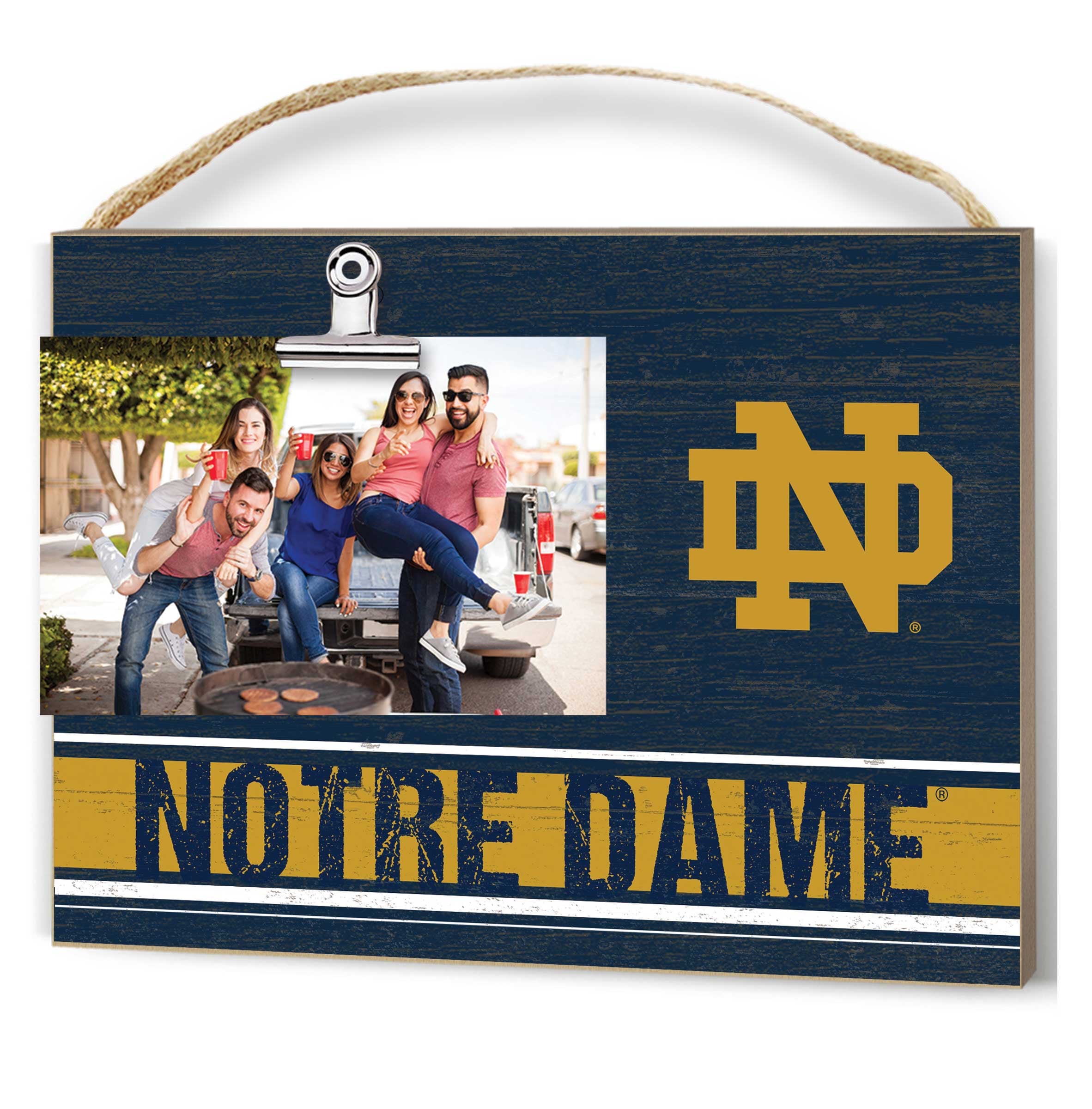 Notre Dame Fighting Irish Clip It Wooden Photo Frame